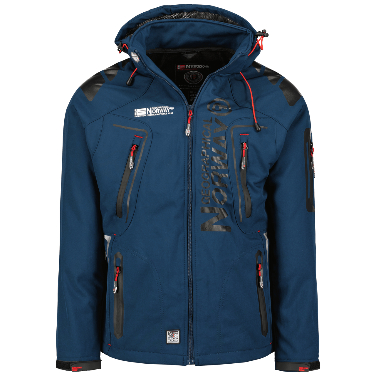 Geographical Norway Techno Homme - Softshell Jacket - Geographical Norway - S Navy Black
