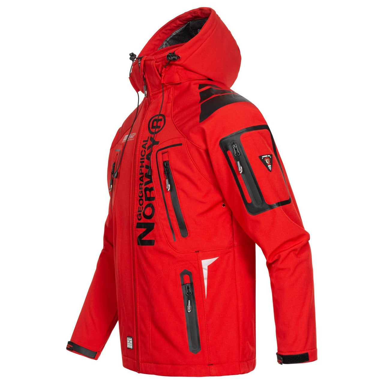 Geographical Norway Techno Homme - Softshell Jacket - Geographical Norway - S Red Black