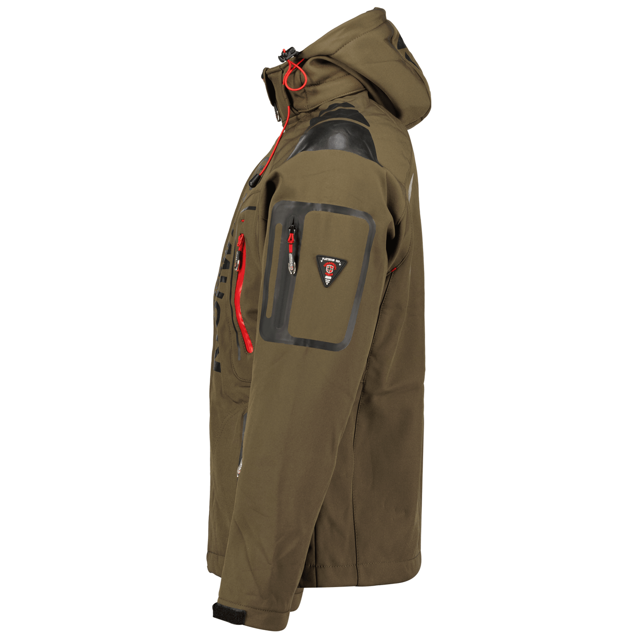 Geographical Norway Techno Homme - Softshell Jacket - Geographical Norway - S Khaki Red