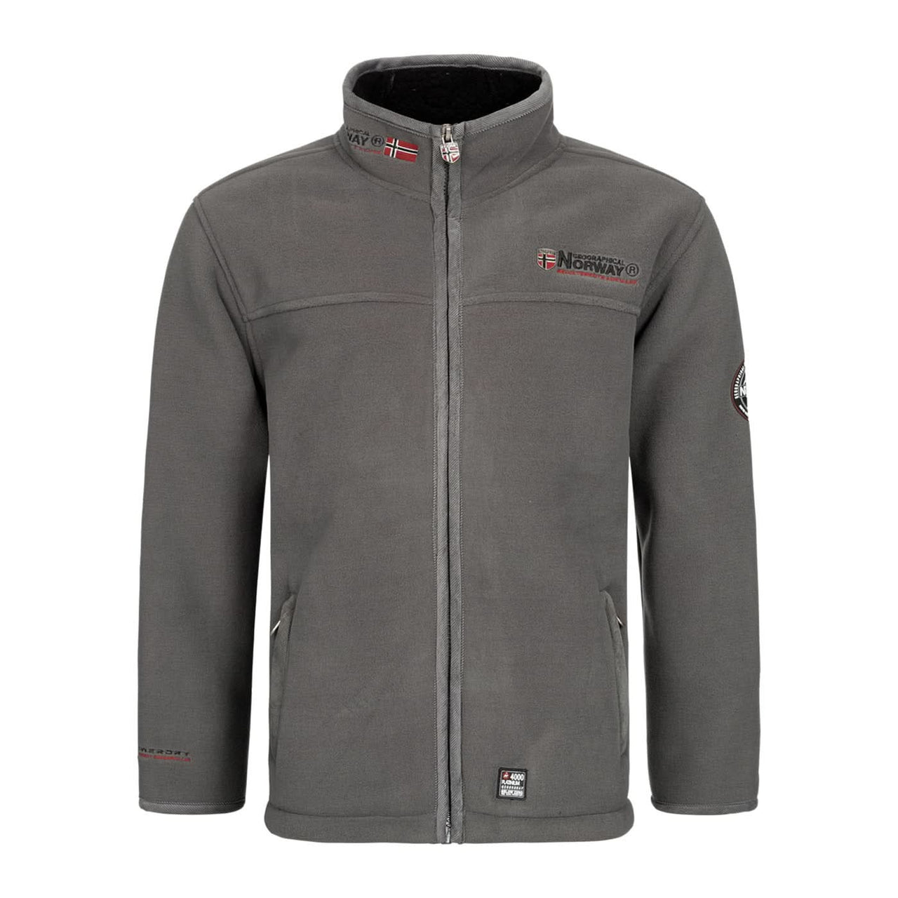 Geographical Norway Ubolt Homme - Laminated fleece jacket in sherpa Dark grey Dark grey - Geographical Norway - S Dark grey