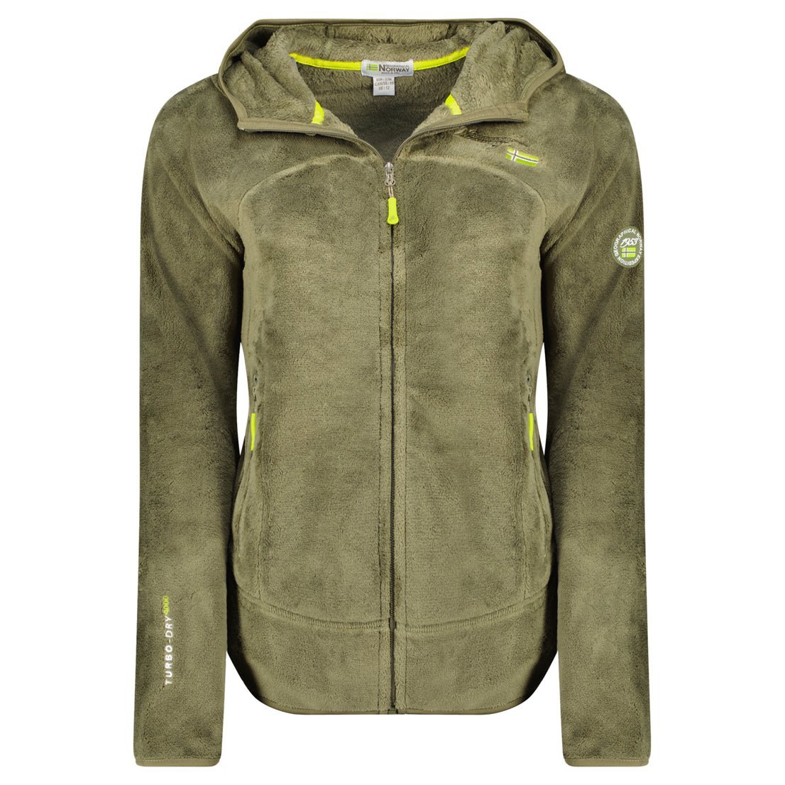 Geographical Norway Upalood Women - Zipped fleece - Geographical Norway - S Olive