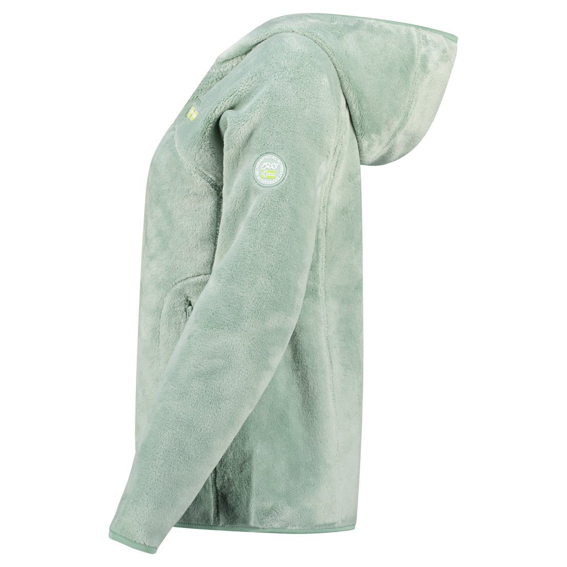 Geographical Norway Upalood Women - Zipped fleece - Geographical Norway - S Almond Green