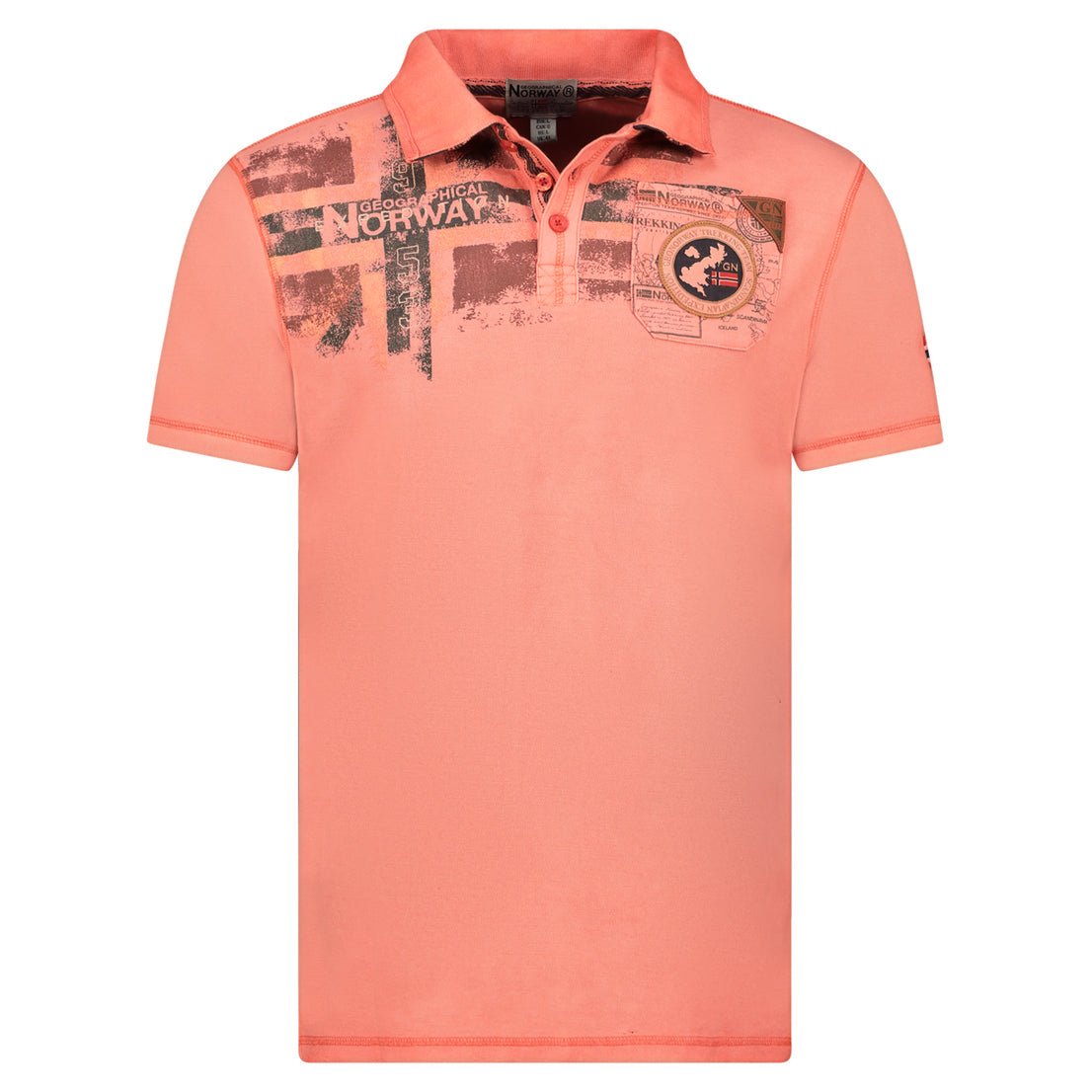 Geographical Norway KIMAC Homme - Polo Short Sleeve 100% Cotton - Geographical Norway KIMAC_MEN_BEIGE_S_SDB-KIMAC_MEN_BEIGE_M_SDB-KIMAC_MEN_BEIGE_L_SDB-KIMAC_MEN_BEIGE_XL_SDB-KIMAC_MEN_BEIGE_XXL_SDB-KIMAC_MEN_BEIGE_3XL_SDB-KIMAC_MEN_BLEU_S_SDB-KIMAC_MEN_BLEU_M_SDB-KIMAC_MEN_BLEU_XL_SDB-KIMAC_MEN_BLEU_XL_SDB