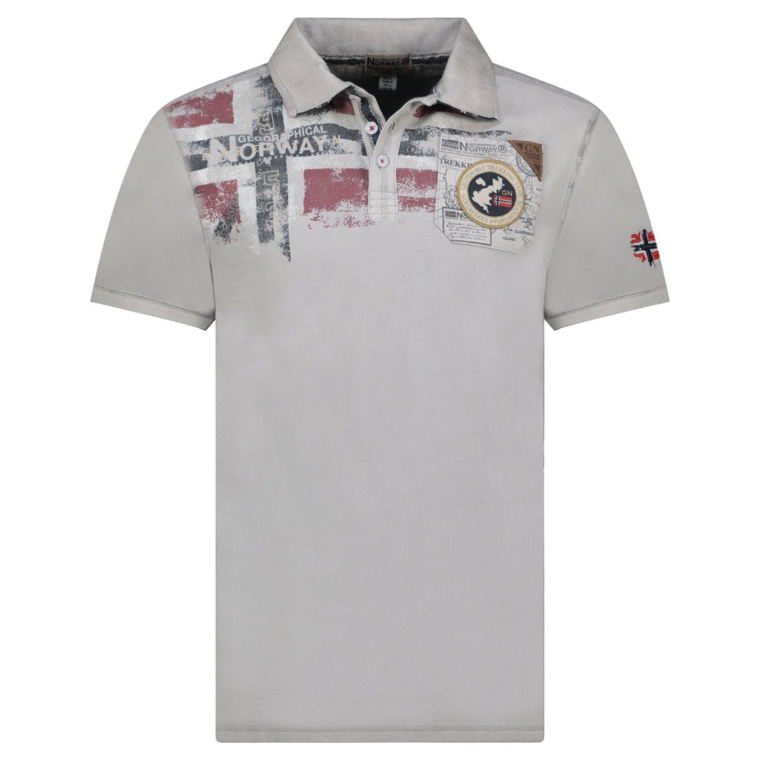 Geographical Norway KIMAC Homme - Polo Short Sleeve 100% Cotton - Geographical Norway KIMAC_MEN_BEIGE_S_SDB-KIMAC_MEN_BEIGE_M_SDB-KIMAC_MEN_BEIGE_L_SDB-KIMAC_MEN_BEIGE_XL_SDB-KIMAC_MEN_BEIGE_XXL_SDB-KIMAC_MEN_BEIGE_3XL_SDB-KIMAC_MEN_BLEU_S_SDB-KIMAC_MEN_BLEU_M_SDB-KIMAC_MEN_BLEU_XL_SDB-KIMAC_MEN_BLEU_XL_SDB
