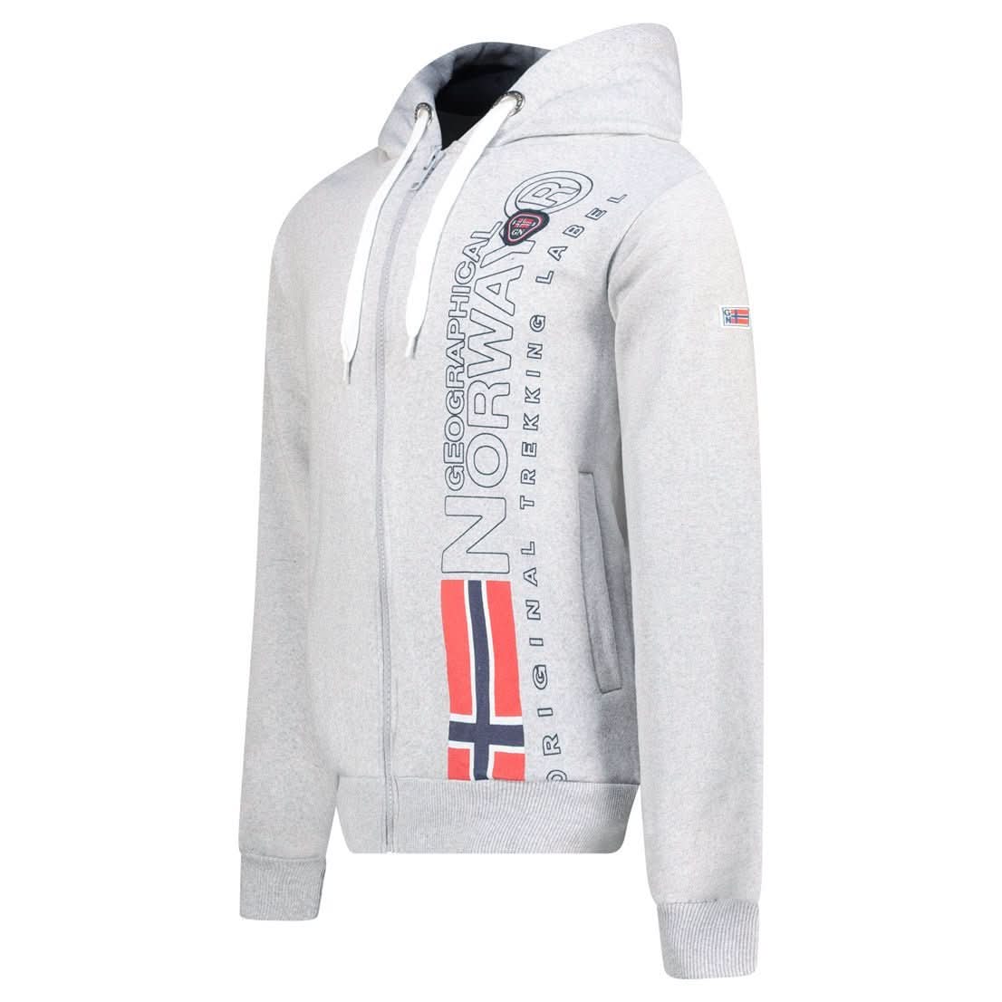 Geographical Norway Geographical Norway FOGORA Hombre - Sudadera con capucha y estampados y bandera en la manga - Geographical Norway FOGORA_MEN_GRIS_CLAIR_S_S_SDB-FOGORA_MEN_NOIR_S_SDB-FOGORA_MEN_BLANC_S_SDB-FOGORA_MEN_MARINE_S_SDB-FOGORA_MEN_GREY_LIGHT_M_SDB-FOGORA_MEN_BLACK_M_SDB-FOGORA_MEN_WHITE_M_SDB-FOGORA_MEN_MARINE_M_SDB-FOGORA_MEN_GREY_LIGHT_L_SDB-FOGORA_MEN_BLACK_L_SDB