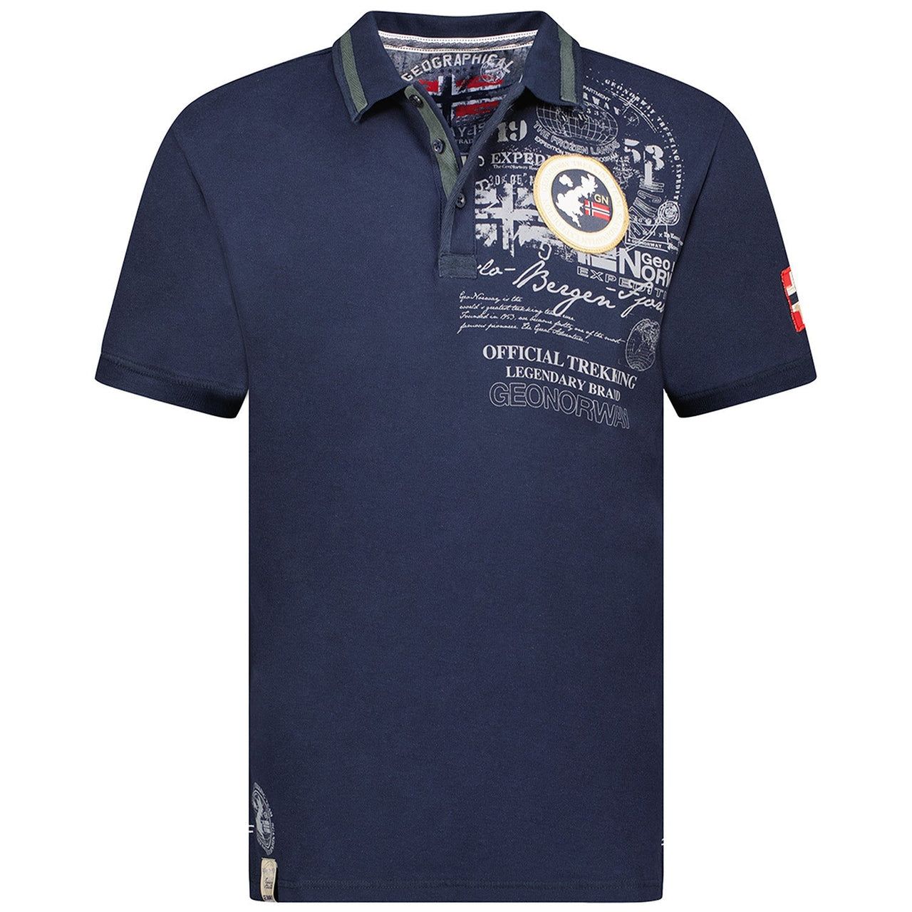 Geographical Norway KARUEN Hombre - Polo Manga Corta 100% Algodón - Geographical Norway KARUEN_MEN_MARINE_S_SDB-KARUEN_MEN_MARINE_SDB-KARUEN_MEN_MARINE_L_SDB-KARUEN_MEN_MARINE_XL_SDB-KARUEN_MEN_MARINE_XXL_SDB-KARUEN_MEN_MARINE_3XL_SDB-KARUEN_MEN_GRIS_FONCE_SDB-KARUEN_MEN_GRIS_FONCE_M_SDB-KARUEN_MEN_GRIS_FONCE_L_SDB-KARUEN_MEN_GRIS_FONCE_XL_SDB