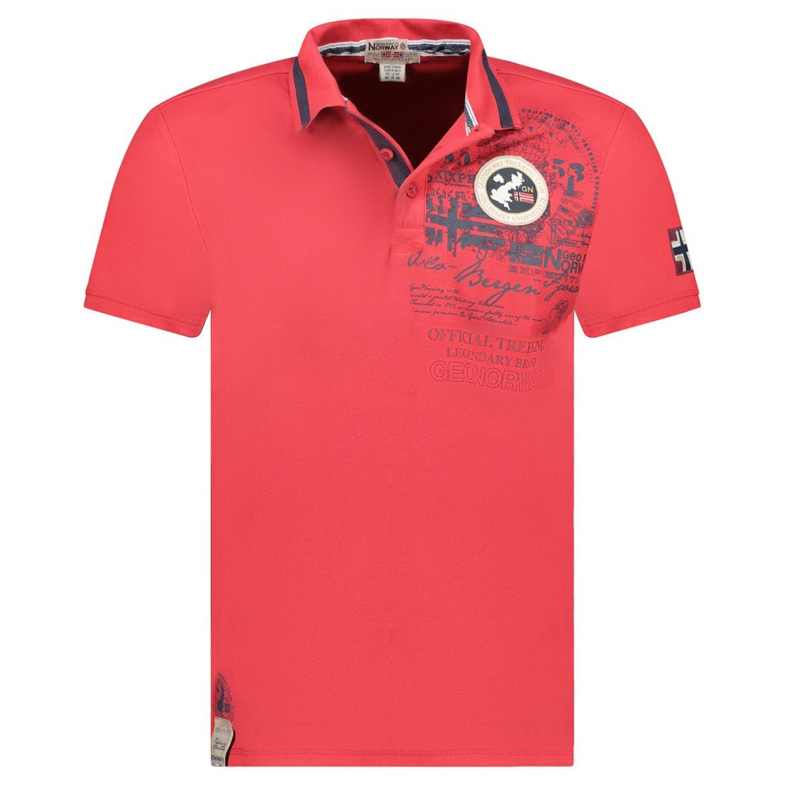 Geographical Norway KARUEN Hombre - Polo Manga Corta 100% Algodón - Geographical Norway KARUEN_MEN_MARINE_S_SDB-KARUEN_MEN_MARINE_SDB-KARUEN_MEN_MARINE_L_SDB-KARUEN_MEN_MARINE_XL_SDB-KARUEN_MEN_MARINE_XXL_SDB-KARUEN_MEN_MARINE_3XL_SDB-KARUEN_MEN_GRIS_FONCE_SDB-KARUEN_MEN_GRIS_FONCE_M_SDB-KARUEN_MEN_GRIS_FONCE_L_SDB-KARUEN_MEN_GRIS_FONCE_XL_SDB