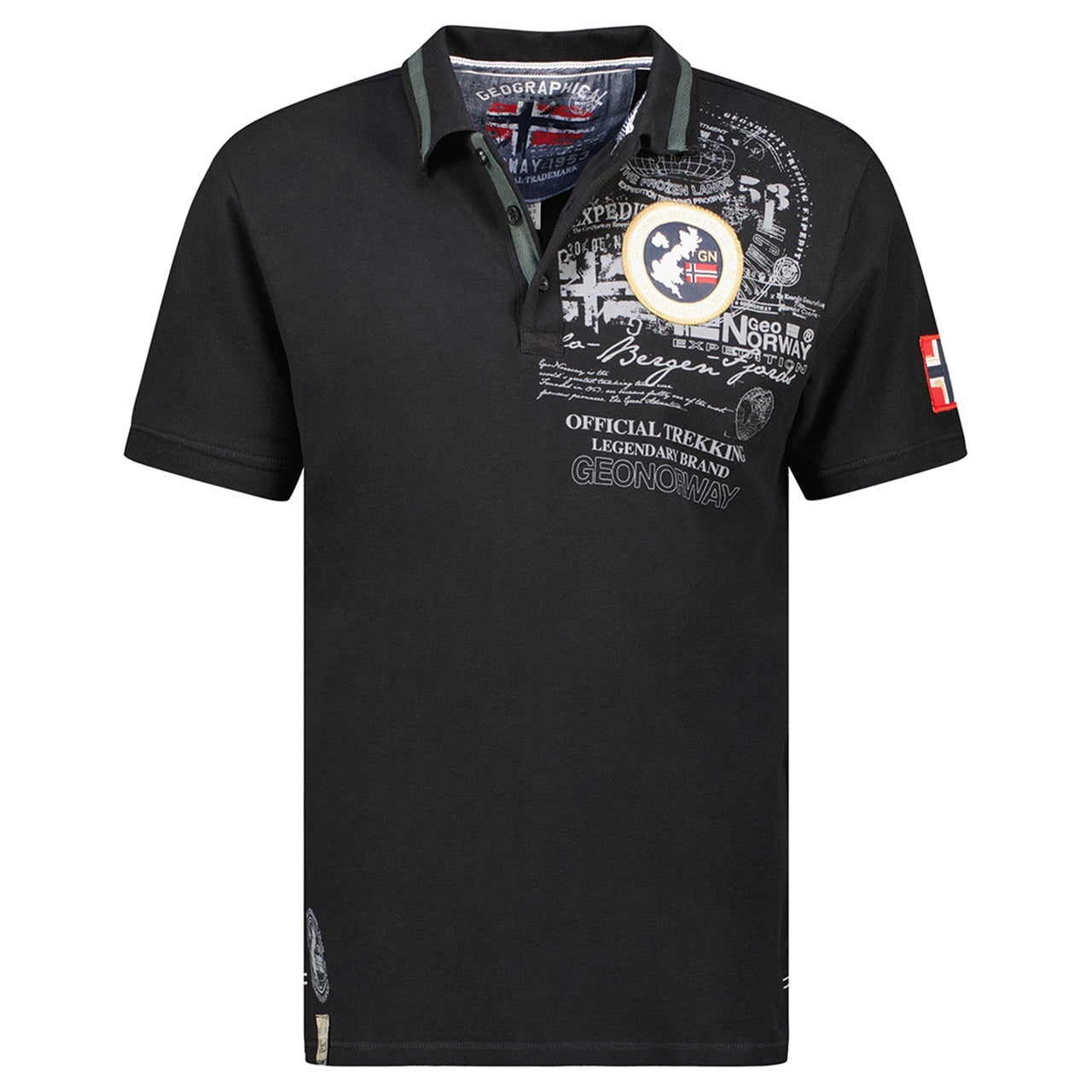 Geographical Norway KARUEN Hombre - Polo Manga Corta 100% Algodón - Geographical Norway KARUEN_MEN_MARINE_S_SDB-KARUEN_MEN_MARINE_SDB-KARUEN_MEN_MARINE_L_SDB-KARUEN_MEN_MARINE_XL_SDB-KARUEN_MEN_MARINE_XXL_SDB-KARUEN_MEN_MARINE_3XL_SDB-KARUEN_MEN_GRIS_FONCE_SDB-KARUEN_MEN_GRIS_FONCE_M_SDB-KARUEN_MEN_GRIS_FONCE_L_SDB-KARUEN_MEN_GRIS_FONCE_XL_SDB