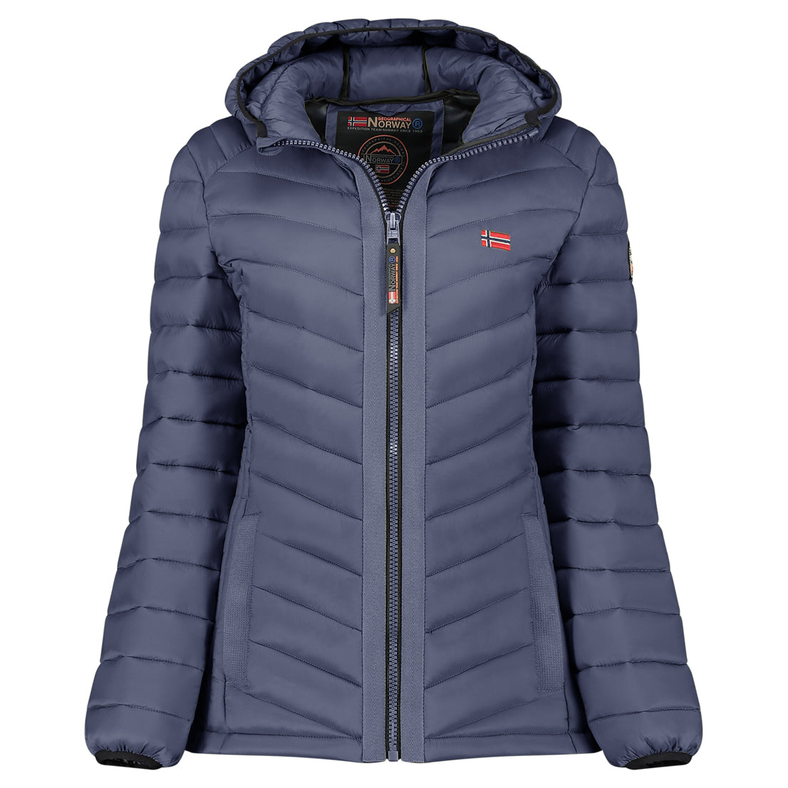 Geographical Norway CARLITI HOOD Mujer - Chaqueta Gris oscuro