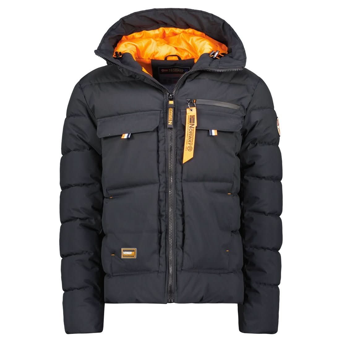 Geographical Norway Dosiba Men - Parka con capucha Bolsillos Insignia Cremallera Manga - Geographical Norway DOSIBA_MEN_KAKI_SDB-DOSIBA_MEN_KAKI_M_SDB-DOSIBA_MEN_KAKI_L_SDB-DOSIBA_MEN_KAKI_XL_SDB-DOSIBA_MEN_KAKI_XXL_SDB-DOSIBA_MEN_KAKI_3XL_SDB-DOSIBA_MEN_NOIR_S_SDB-DOSIBA_MEN_NOIR_M_SDB-DOSIBA_MEN_NOIR_L_SDB-DOSIBA_MEN_NOIR_XL_SDB