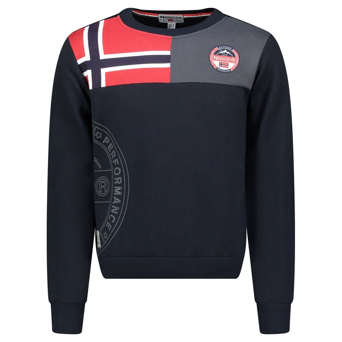 Geographical Norway Geographical Norway G-ROUND Hombre - Camiseta de chándal con estampado y bandera - Geographical Norway G-ROUND_MEN_MARINE_S_SDB-G-ROUND_MEN_BLANC_S_SDB-G-ROUND_MEN_MARINE_SDB-G-ROUND_MEN_WHITE_M_SDB-G-ROUND_MEN_MARINE_L_SDB-G-ROUND_MEN_WHITE_L_SDB-G-ROUND_MEN_MARINE_XL_SDB-G-ROUND_MEN_WHITE_XL_SDB-G-ROUND_MEN_MARINE_XXL_SDB-G-ROUND_MEN_WHITE_XXL_SDB