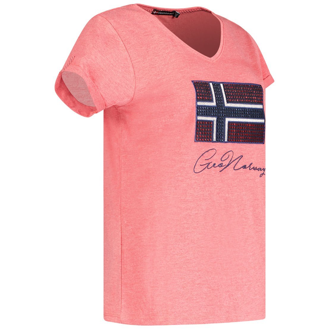 Geographical Norway Joisette Mujer - Camiseta de manga corta y cuello en V - Geographical Norway JOISETTE_LADY_GRIS_CLAIR_SDB-JOISETTE_LADY_ROUGE_SDB-JOISETTE_LADY_BLANC_SDB-JOISETTE_LADY_MARINE_S_SDB-JOISETTE_LADY_BLANC_M_SDB-JOISETTE_LADY_MARINE_L_SDB-JOISETTE_LADY_ROUGE_M_SDB-JOISETTE_LADY_GRIS_CLAIR_M_SDB-JOISETTE_LADY_MARINE_XL_SDB-JOISETTE_LADY_BLANC_L_SDB