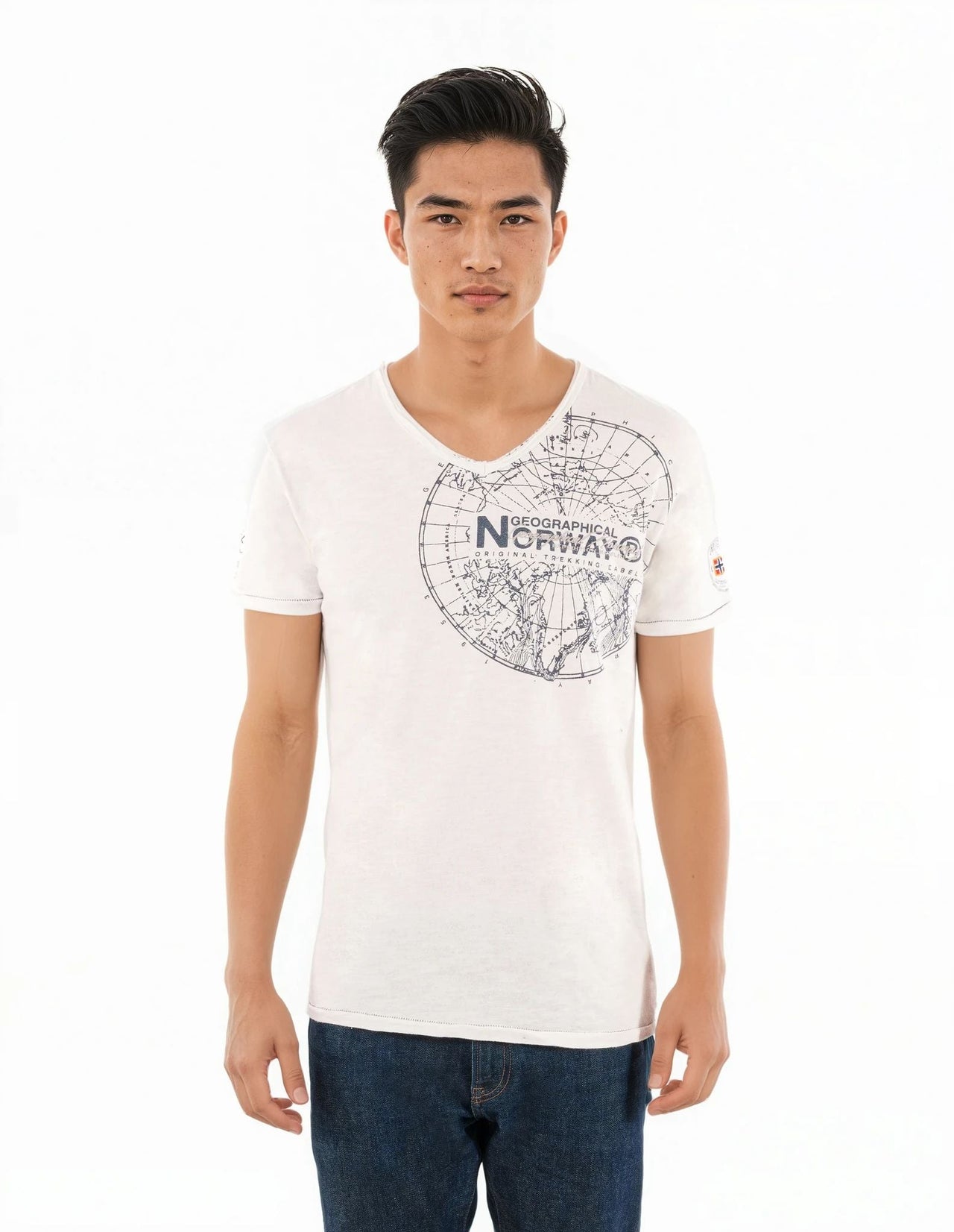 Geographical Norway Geographical Norway Jimperable Hombre - Camiseta de manga corta y cuello de pico - Geographical Norway JIMPERABLE_MEN_BLEU_CIEL_M_SDB-JIMPERABLE_MEN_CORAIL_M_SDB-JIMPERABLE_MEN_BLANC_SDB-JIMPERABLE_MEN_AZUL_CIEL_L_SDB-JIMPERABLE_MEN_CORAIL_L_SDB-JIMPERABLE_MEN_BLANCO_M_SDB-JIMPERABLE_MEN_BLUECIEL_XL_SDB-JIMPERABLE_MEN_CORAIL_XL_SDB-JIMPERABLE_MEN_BLANCO_L_SDB-JIMPERABLE_MEN_CORAIL_XXL_SDB