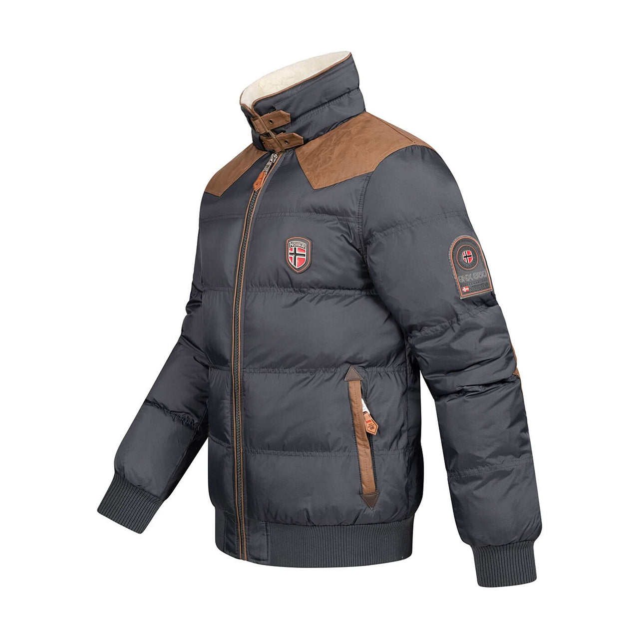 Geographical Norway Geographical Norway Abramovitch Man - Chaqueta acolchada matelassée Gris Foncé - Geographical Norway - S Gris Foncé
