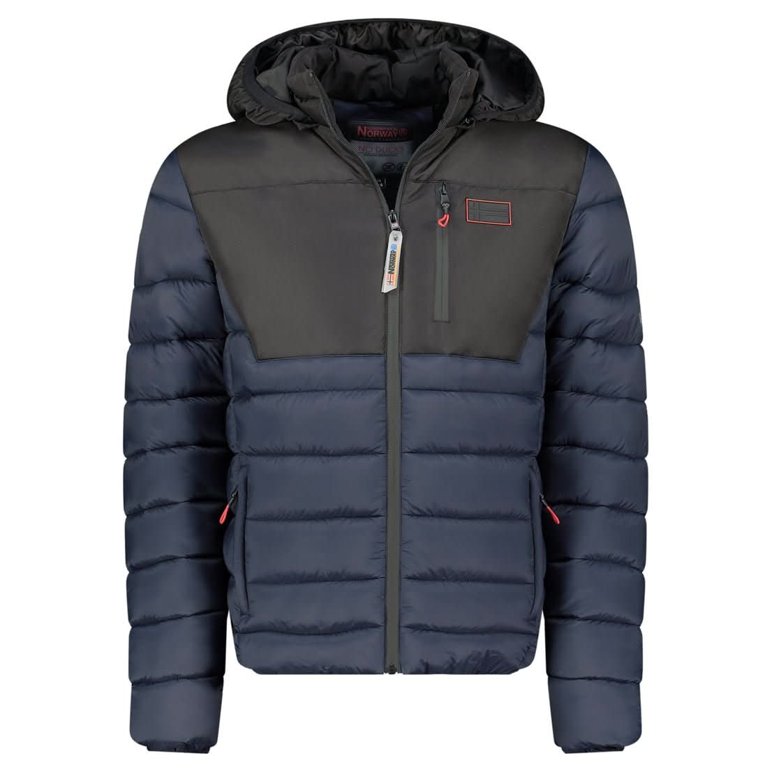Geographical Norway Geographical Norway Batilo Hombre - Chaqueta bicolor con capucha - Geographical Norway BATILO_MEN_NOIR_SDB-BATILO_MEN_NOIR_SDB-BATILO_MEN_NOIR_L_SDB-BATILO_MEN_NOIR_XL_SDB-BATILO_MEN_NOIR_XXL_SDB-BATILO_MEN_NOIR_3XL_SDB-BATILO_MEN_GRIS_FONCE_NOIR_SDB-BATILO_MEN_GRIS_FONCE_NOIR_M_SDB-BATILO_MEN_GRIS_FONCE_NOIR_L_SDB-BATILO_MEN_GRIS_FONCE_NOIR_XL_SDB