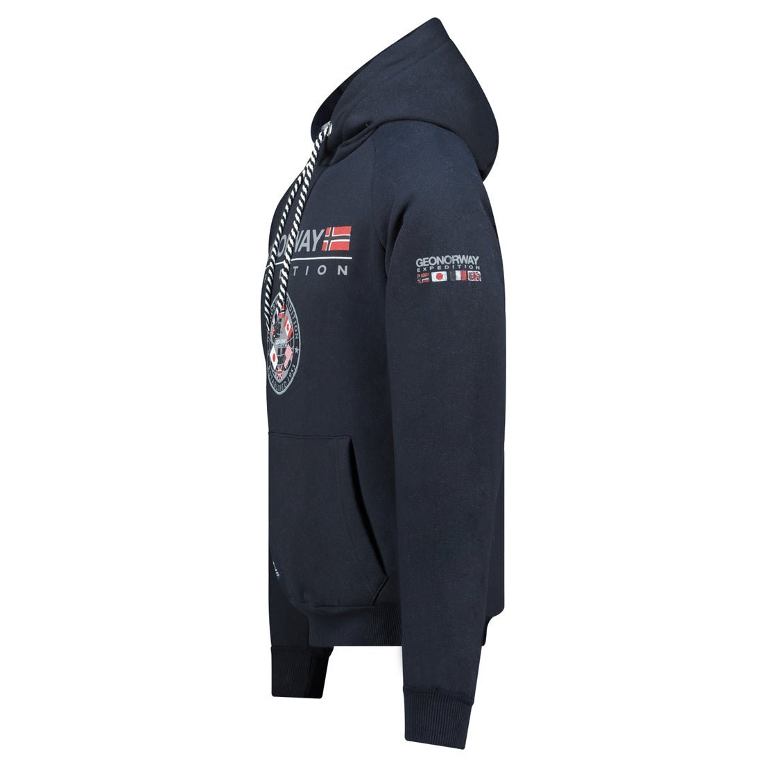 Geographical Geographical Norway GVICK Hombre - Sudadera con capucha con estampados y bandera - Geographical Norway GVICK_MEN_NOIR_SDB-GVICK_MEN_NOIR_M_SDB-GVICK_MEN_NOIR_L_SDB-GVICK_MEN_NOIR_XL_SDB-GVICK_MEN_NOIR_XXL_SDB-GVICK_MEN_NOIR_3XL_SDB-GVICK_MEN_GRIS_FONCE_S_S_SDB-GVICK_MEN_GRIS_FONCE_M_SDB-GVICK_MEN_GRIS_FONCE_L_SDB-GVICK_MEN_GRIS_FONCE_XL_SDB