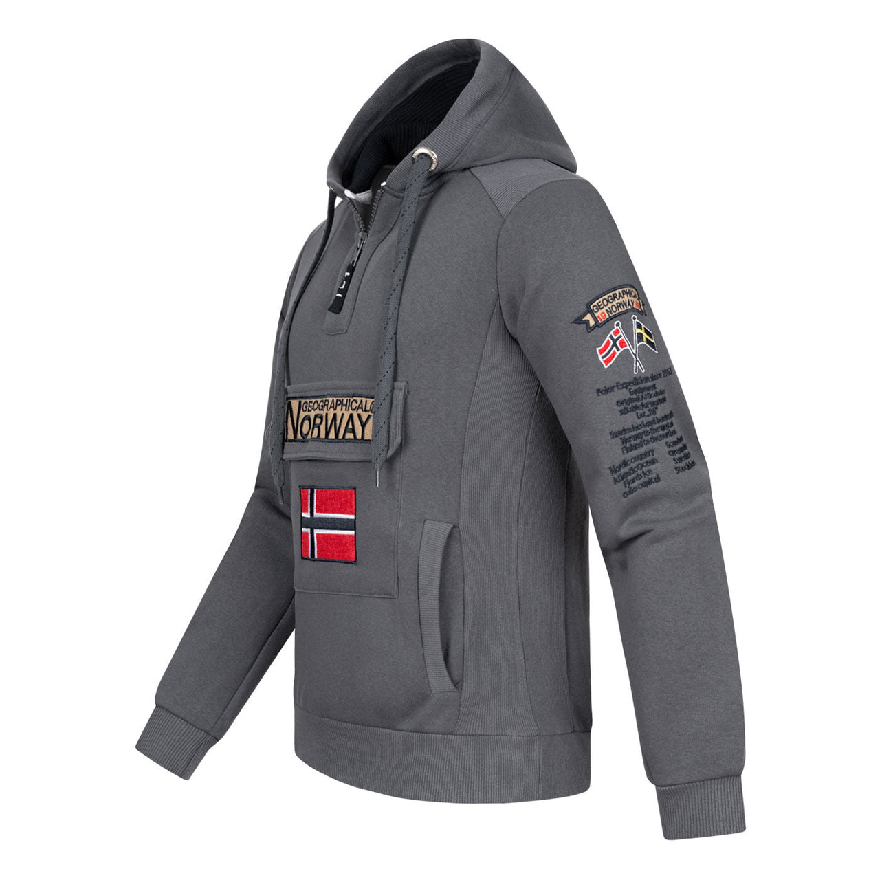 Geographical Geographical Norway Gymclass Hombre - Sudadera con capucha - Geographical Norway - XXL Gris Fonce