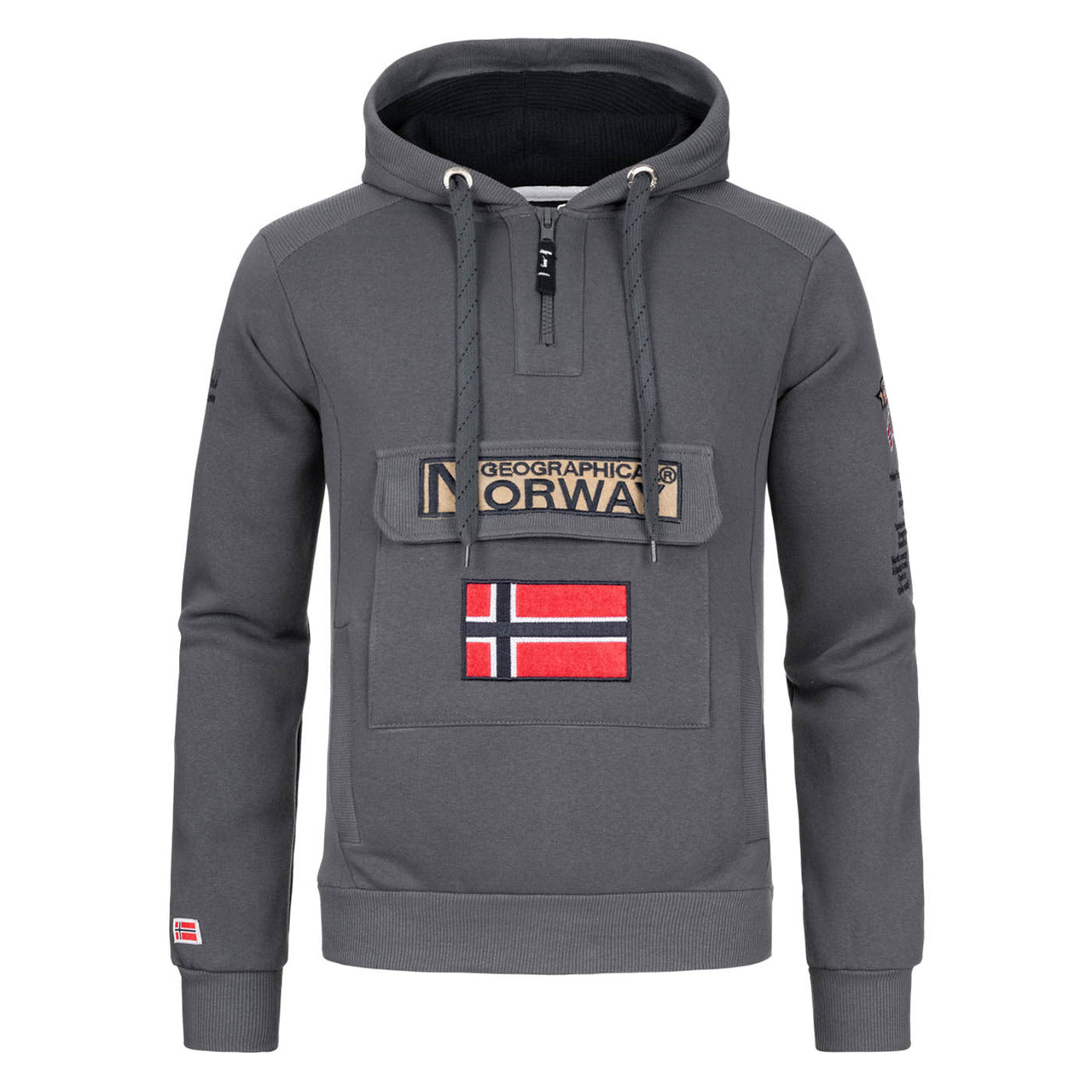 Geographical Geographical Norway Gymclass Hombre - Sudadera con capucha - Geographical Norway - XXL Gris Fonce