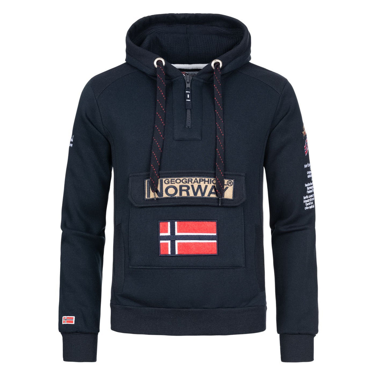 Geographical Geographical Norway Gymclass Hombre - Sudadera con capucha - Geographical Norway - L Azul marino