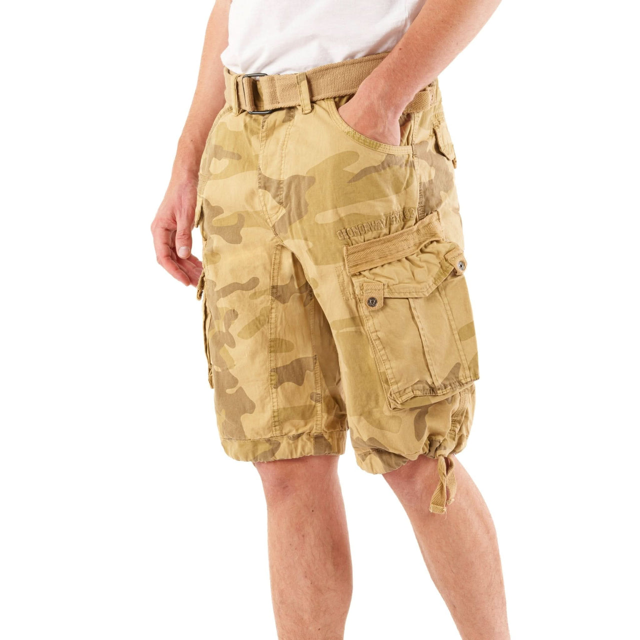Geographical Norway Geographical Norway Panoramique Homme - Bermudas Camo Beige - Geographical Norway - S Camo Beige