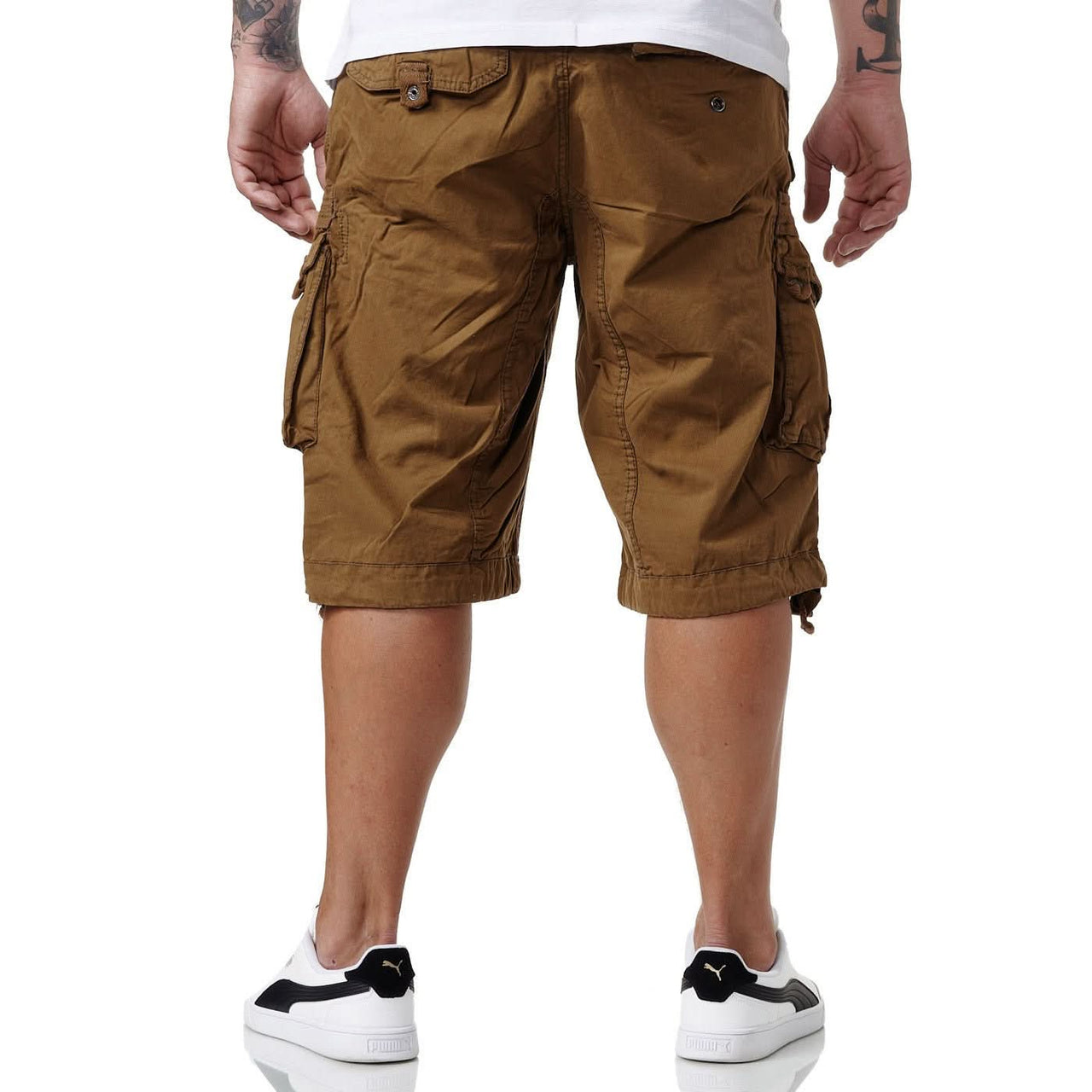 Geographical Norway Geographical Norway Panoramique Homme - Bermudas caqui - Geographical Norway - S Caqui