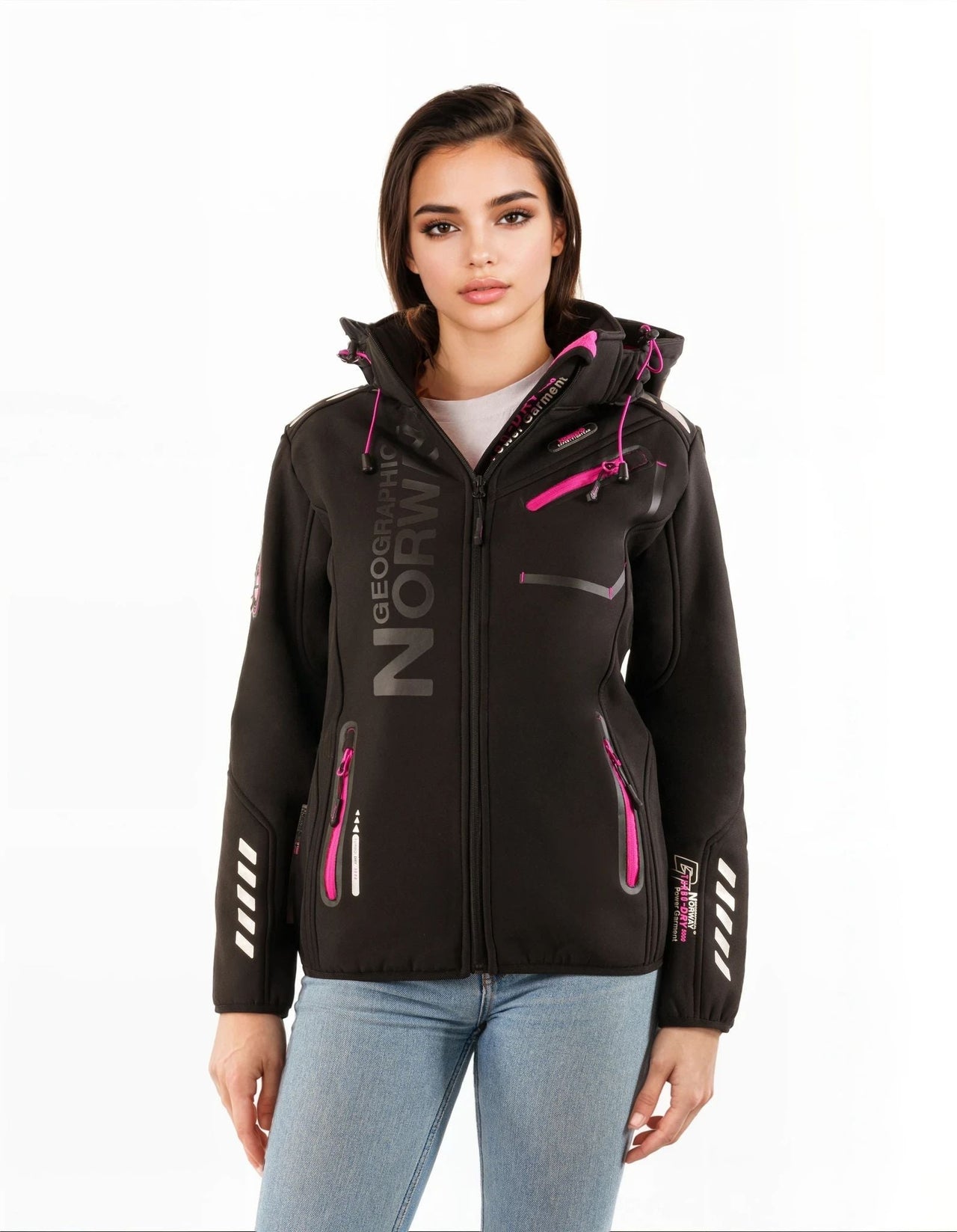 Geographical Geographical Norway Reine Femme - Softshell - Geographical Norway - S Negro Rosa