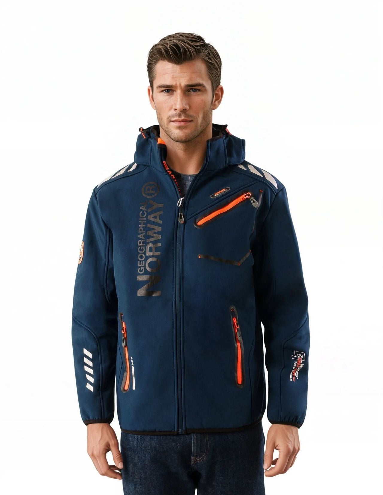 Geographical Norway Geographical Norway Royaute Homme - Softshell Naranja Marino - Geographical Norway - S Naranja marino