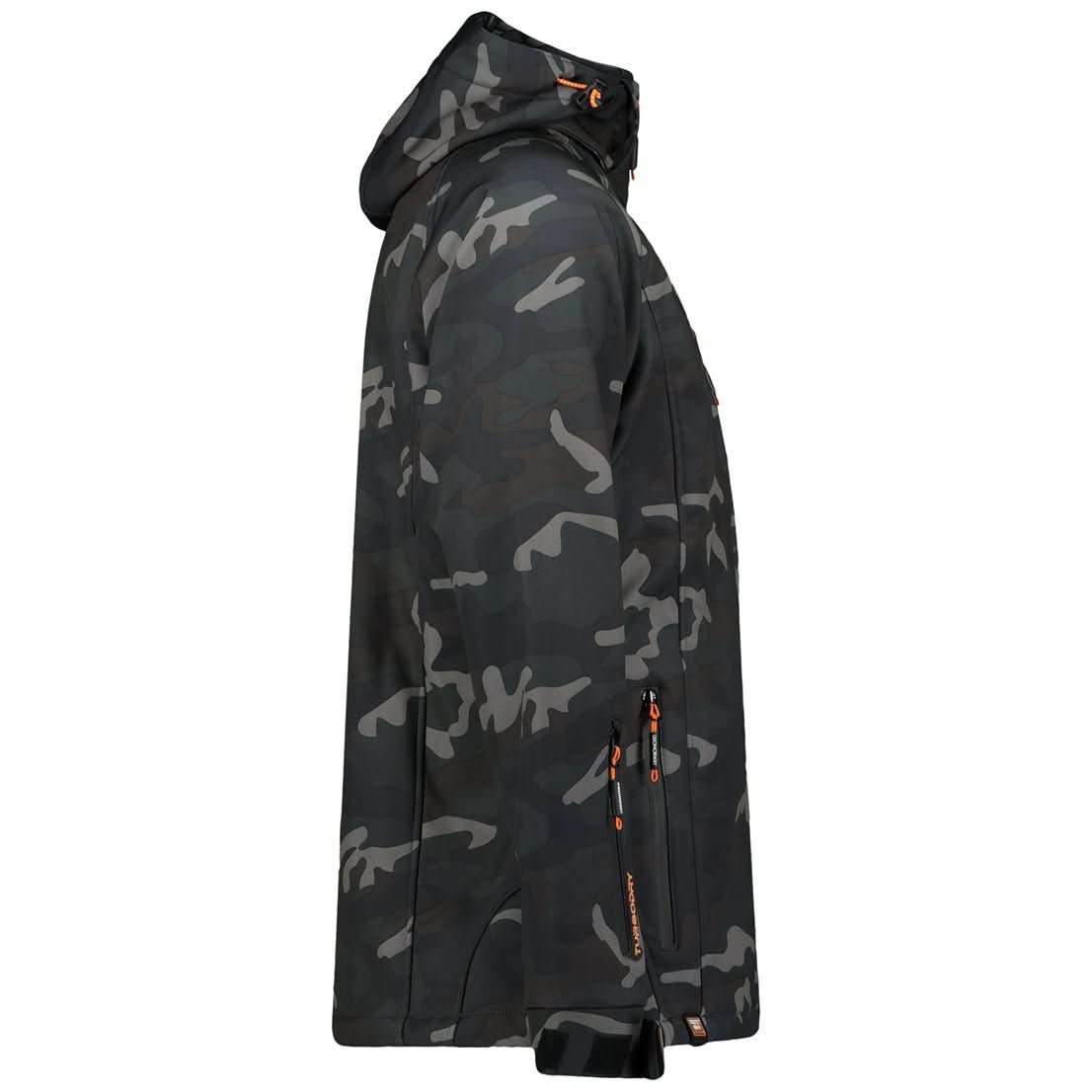 Geographical Norway Geographical Norway Taboo Homme - Softshell Camo Negro Naranja - Geographical Norway - S Camo Negro Naranja