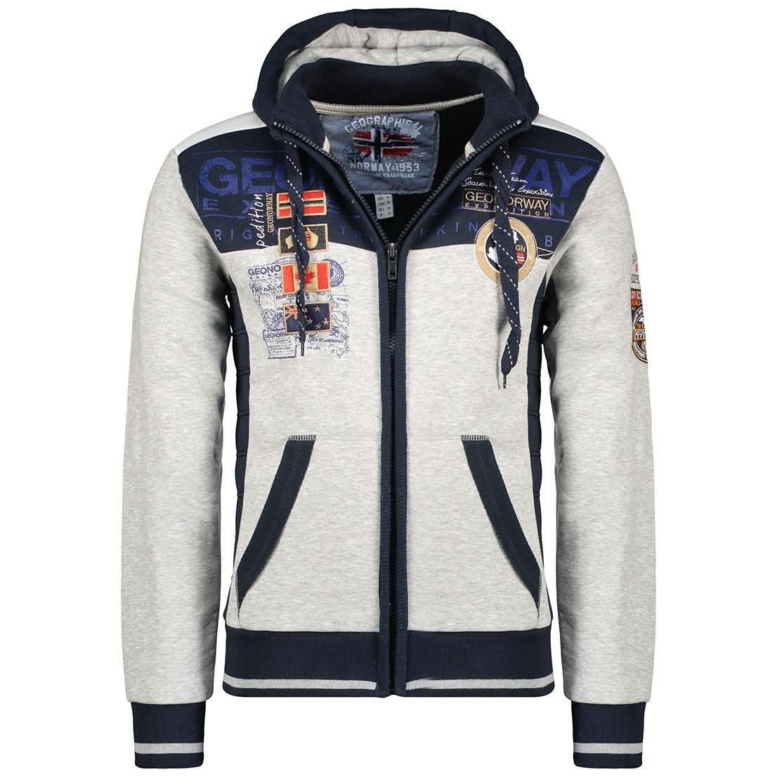 Geographical Norway Geday Uomo - Felpa con zip - Geographical Norway GEDAY_MEN_MARINE_S_EO_SDB-GEDAY_MEN_GRIS_FONCE_S_EO_SDB-GEDAY_MEN_GRIS_CLAIR_S_EO_SDB-GEDAY_MEN_NOIR_S_EODB-GEDAY_MEN_MARINE_M_EO_SDB-GEDAY_MEN_GRIS_CLAIR_M_EO_SDB-GEDAY_MEN_NOIR_M_EO_SDB-GEDAY_MEN_GRIS_FONCE_M_EO_SDB-GEDAY_MEN_MARINE_L_EO_SDB-GEDAY_MEN_NOIR_L_EO_SDB