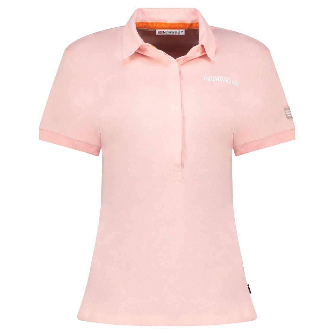 Geographical Norway Kumping Donna - Polo stampata con collo button-down - Geographical Norway KUMPING_LADY_CREME_S_SDB-KUMPING_LADY_CREME_M_SDB-KUMPING_LADY_CREME_L_SDB-KUMPING_LADY_CREME_XL_SDB-KUMPING_LADY_CREME_XXL_SDB-KUMPING_LADY_VIOLET_SDB-KUMPING_LADY_VIOLET_M_SDB-KUMPING_LADY_VIOLET_XL_SDB-KUMPING_LADY_VIOLET_XXL_SDB