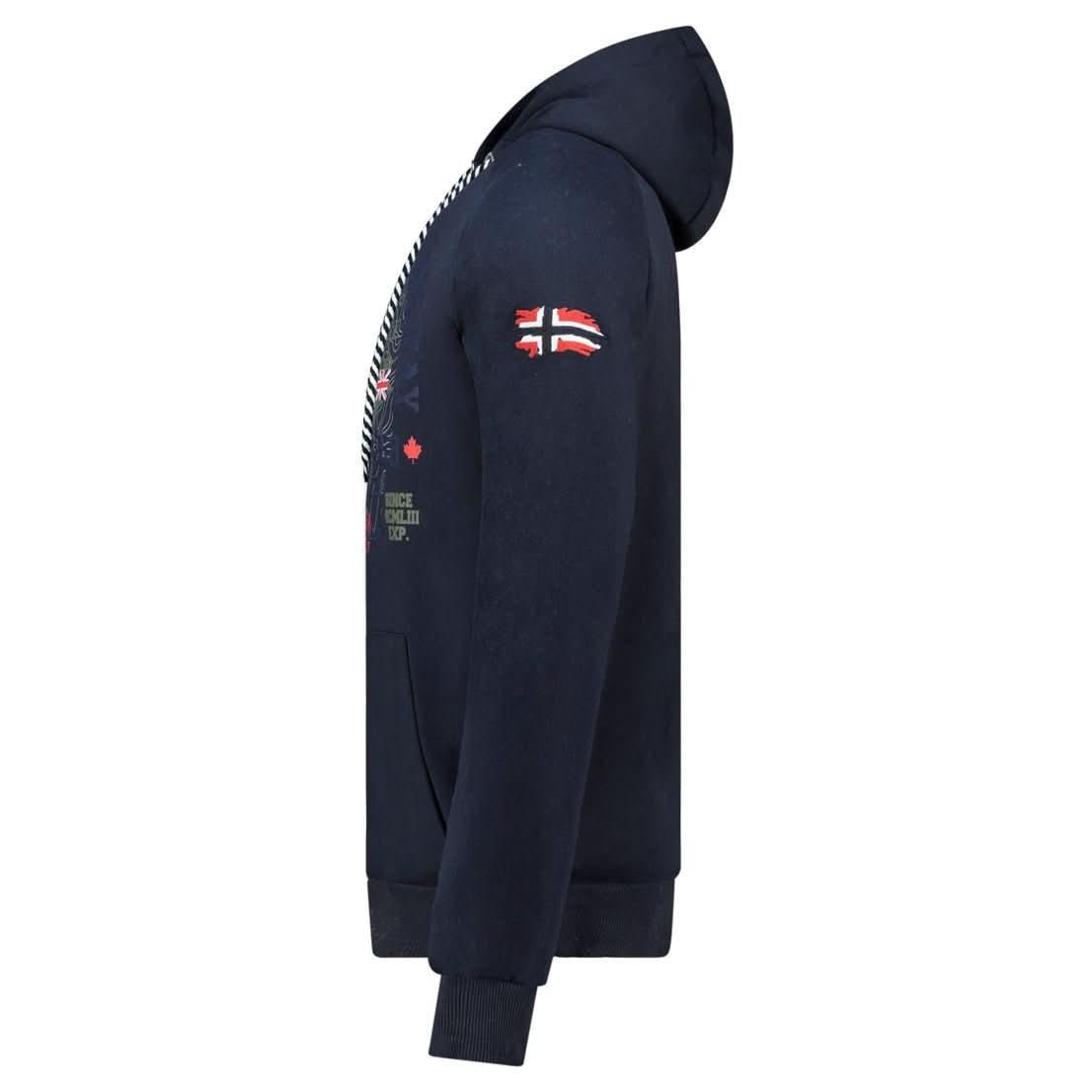 Geographical Norway Gexpe - Felpa con cappuccio da uomo con stemma e stampa - Geographical Norway GEXPE_MEN_GRIS_CLAIR_SDB-GEXPE_MEN_GRIS_CLAIR_M_SDB-GEXPE_MEN_GRIS_CLAIR_L_SDB- Felpa con cappuccio da uomo con stemma e stampaGEXPE_MEN_GRIS_CLAIR_XL_SDB-GEXPE_MEN_GRIS_CLAIR_XXL_SDB-GEXPE_MEN_GRIS_CLAIR_3XL_SDB-GEXPE_MEN_MARINE_SDB-GEXPE_MEN_MARINE_M_SDB-GEXPE_MEN_MARINE_L_SDB-GEXPE_MEN_MARINE_XL_SDB