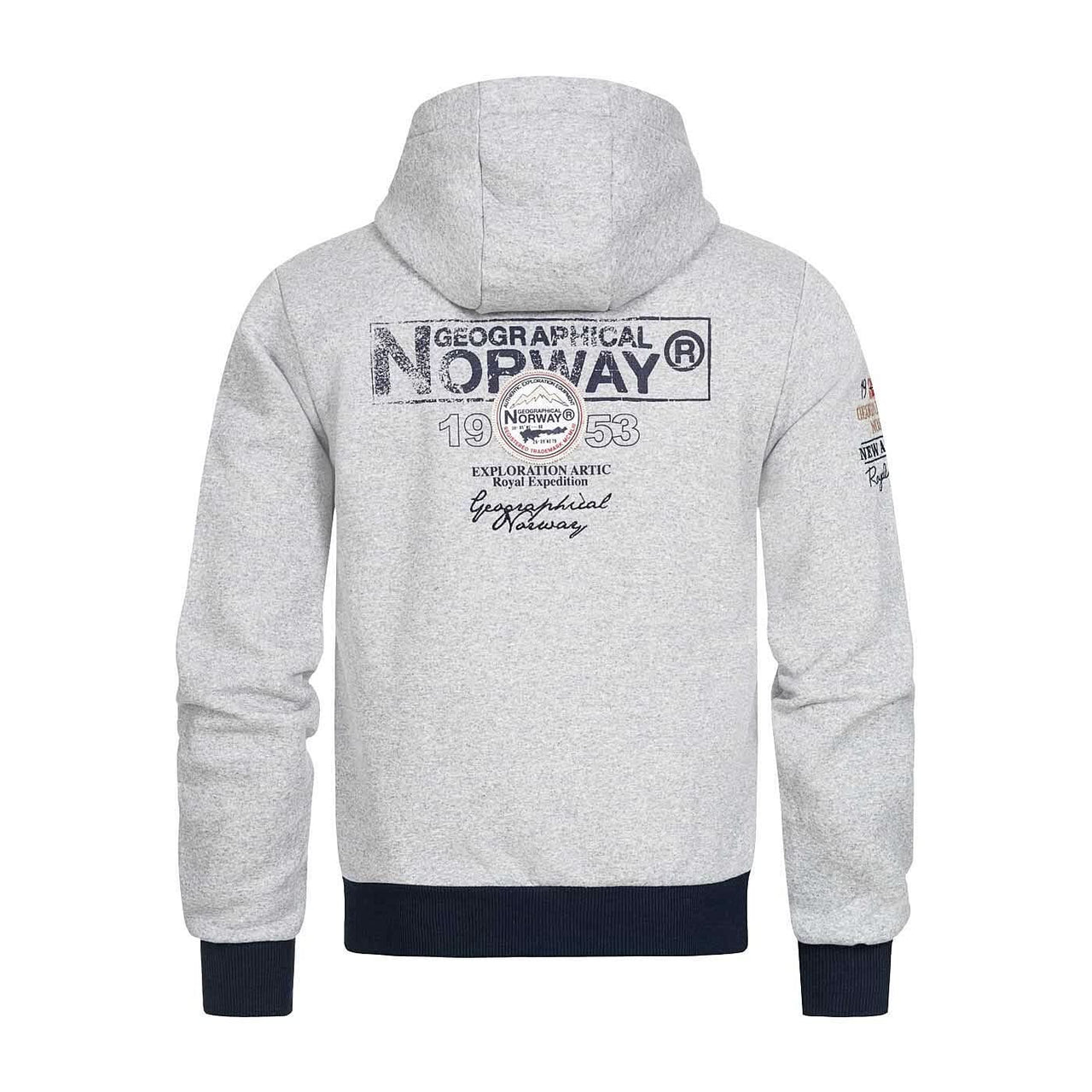 Geographical Norway Flyer Uomo - Felpa con zip - Geographical Norway FLYER_MEN_GRIS_CLAIR_SDB-FLYER_MEN_BLANC_M_SDB-FLYER_MEN_GRIS_CLAIR_SDB-FLYER_MEN_BLANC_LDB-FLYER_MEN_GRIS_CLAIR_L_SDB-FLYER_MEN_BLANC_XL_SDB-FLYER_MEN_GRIS_CLAIR_XL_SDB-FLYER_MEN_BLANC_XXL_SDB-FLYER_MEN_BLANC_3XL_SDB-FLYER_MEN_GRIS_CLAIR_XXL_SDB