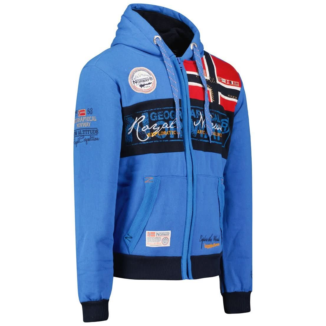Geographical Norway Flyer Uomo - Felpa con zip - Geographical Norway FLYER_MEN_GRIS_CLAIR_SDB-FLYER_MEN_BLANC_M_SDB-FLYER_MEN_GRIS_CLAIR_SDB-FLYER_MEN_BLANC_LDB-FLYER_MEN_GRIS_CLAIR_L_SDB-FLYER_MEN_BLANC_XL_SDB-FLYER_MEN_GRIS_CLAIR_XL_SDB-FLYER_MEN_BLANC_XXL_SDB-FLYER_MEN_BLANC_3XL_SDB-FLYER_MEN_GRIS_CLAIR_XXL_SDB