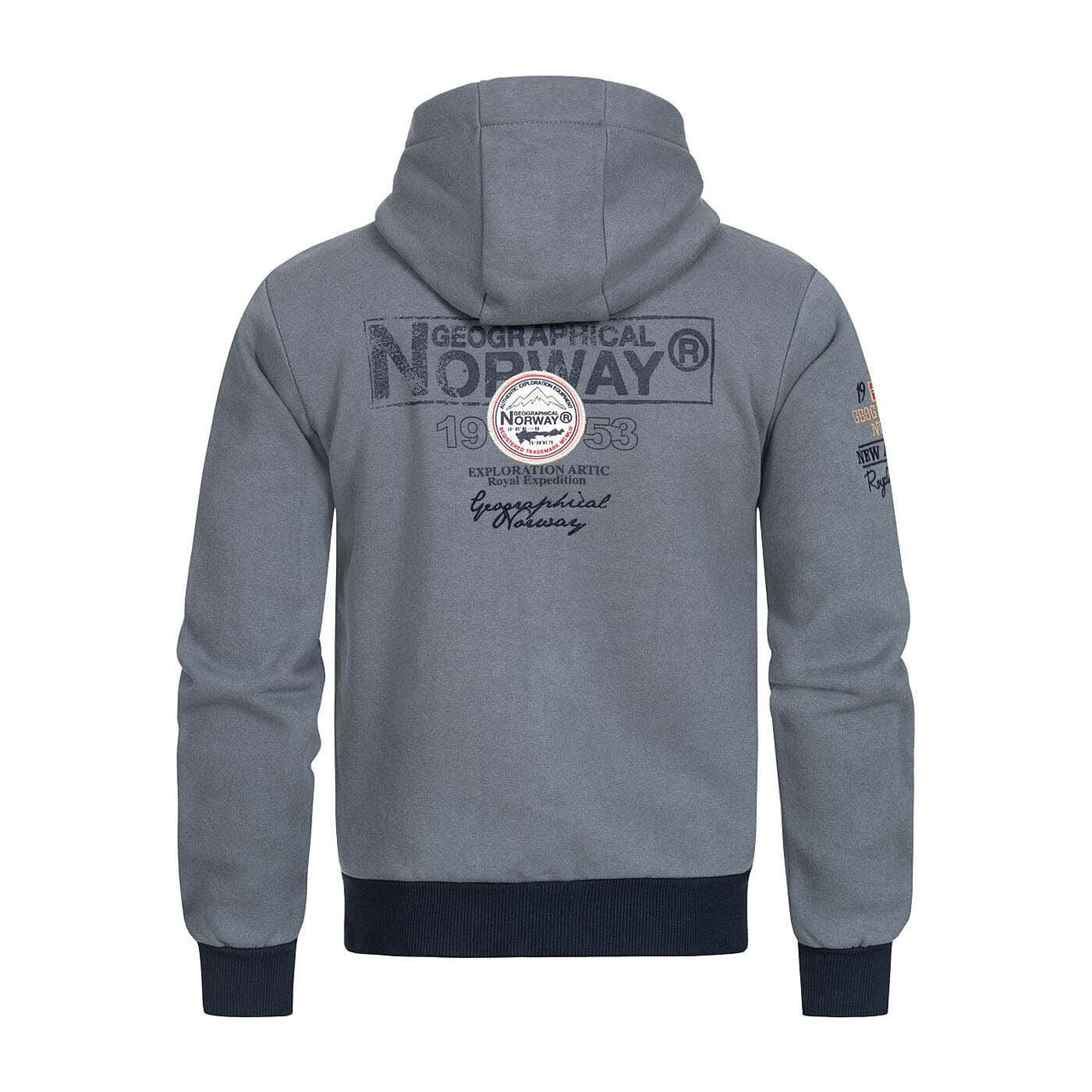 Geographical Norway Flyer Uomo - Felpa con zip - Geographical Norway FLYER_MEN_GRIS_CLAIR_SDB-FLYER_MEN_BLANC_M_SDB-FLYER_MEN_GRIS_CLAIR_SDB-FLYER_MEN_BLANC_LDB-FLYER_MEN_GRIS_CLAIR_L_SDB-FLYER_MEN_BLANC_XL_SDB-FLYER_MEN_GRIS_CLAIR_XL_SDB-FLYER_MEN_BLANC_XXL_SDB-FLYER_MEN_BLANC_3XL_SDB-FLYER_MEN_GRIS_CLAIR_XXL_SDB