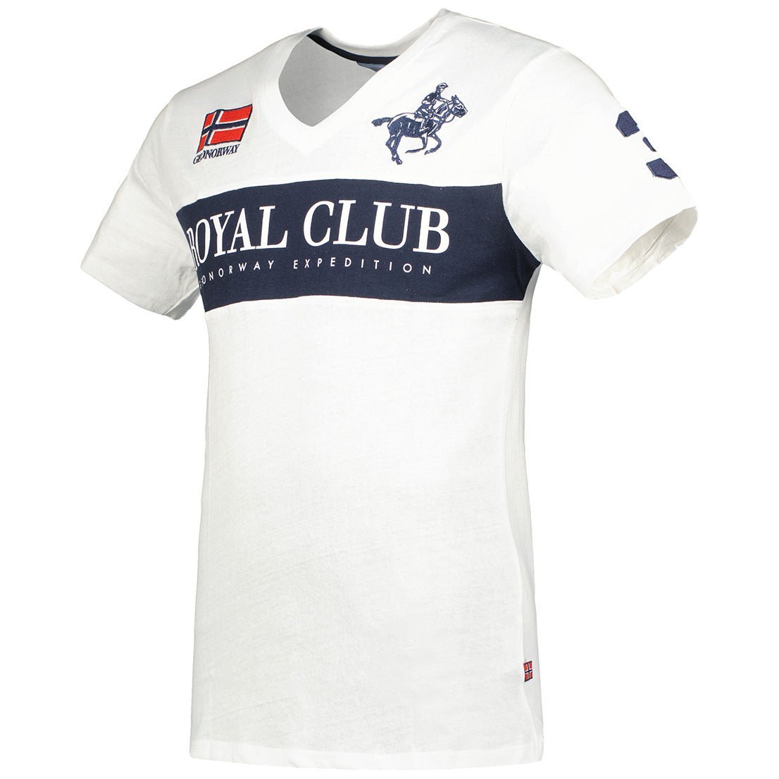 Geographical Norway Jahorse Uomo - T-shirt con scollo a V, maniche corte - Geographical Norway JAHORSE_MEN_MARINE_S_SDB-JAHORSE_MEN_BLANC_S_SDB-JAHORSE_MEN_NOIR_SDB-JAHORSE_MEN_MARINE_M_SDB-JAHORSE_MEN_WHITE_M_SDB-JAHORSE_MEN_BLACK_M_SDB-JAHORSE_MEN_MARINE_L_SDB-JAHORSE_MEN_WHITE_L_SDB-JAHORSE_MEN_BLACK_L_SDB-JAHORSE_MEN_WHITE_XL_SDB