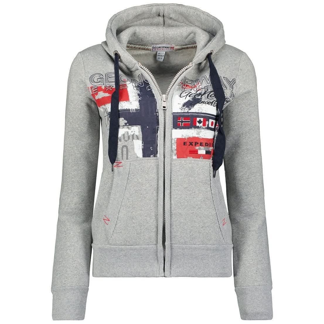 Geographical Norway Getchup Donna - Felpa con cappuccio - Geographical Norway GETCHUP_LADY_MARINE_SDB-GETCHUP_LADY_MARINE_SDB-GETCHUP_LADY_MARINE_L_SDB-GETCHUP_LADY_MARINE_XL_SDB-GETCHUP_LADY_MARINE_XXL_SDB-GETCHUP_LADY_TAUPE_S_SDB-GETCHUP_LADY_TAUPE_M_SDB-GETCHUP_LADY_TAUPE_L_SDB-GETCHUP_LADY_TAUPE_XL_SDB-GETCHUP_LADY_BLACK_SDB
