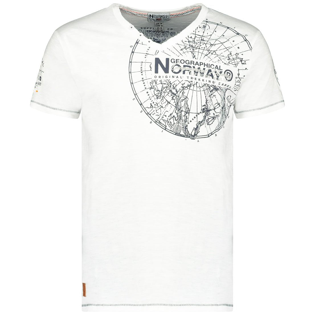 Geographical Norway Jimperable Uomo - T-shirt a maniche corte con scollo a V - Geographical Norway JIMPERABLE_MEN_BLEU_CIEL_M_SDB-JIMPERABLE_MEN_CORAIL_M_SDB-JIMPERABLE_MEN_BLANC_SDB-JIMPERABLE_MEN_BLUE_CIEL_L_SDB-JIMPERABLE_MEN_CORAIL_L_SDB-JIMPERABLE_MEN_WHITE_M_SDB-JIMPERABLE_MEN_BLUECIEL_XL_SDB-JIMPERABLE_MEN_CORAIL_XL_SDB-JIMPERABLE_MEN_WHITE_L_SDB-JIMPERABLE_MEN_CORAIL_XXL_SDB