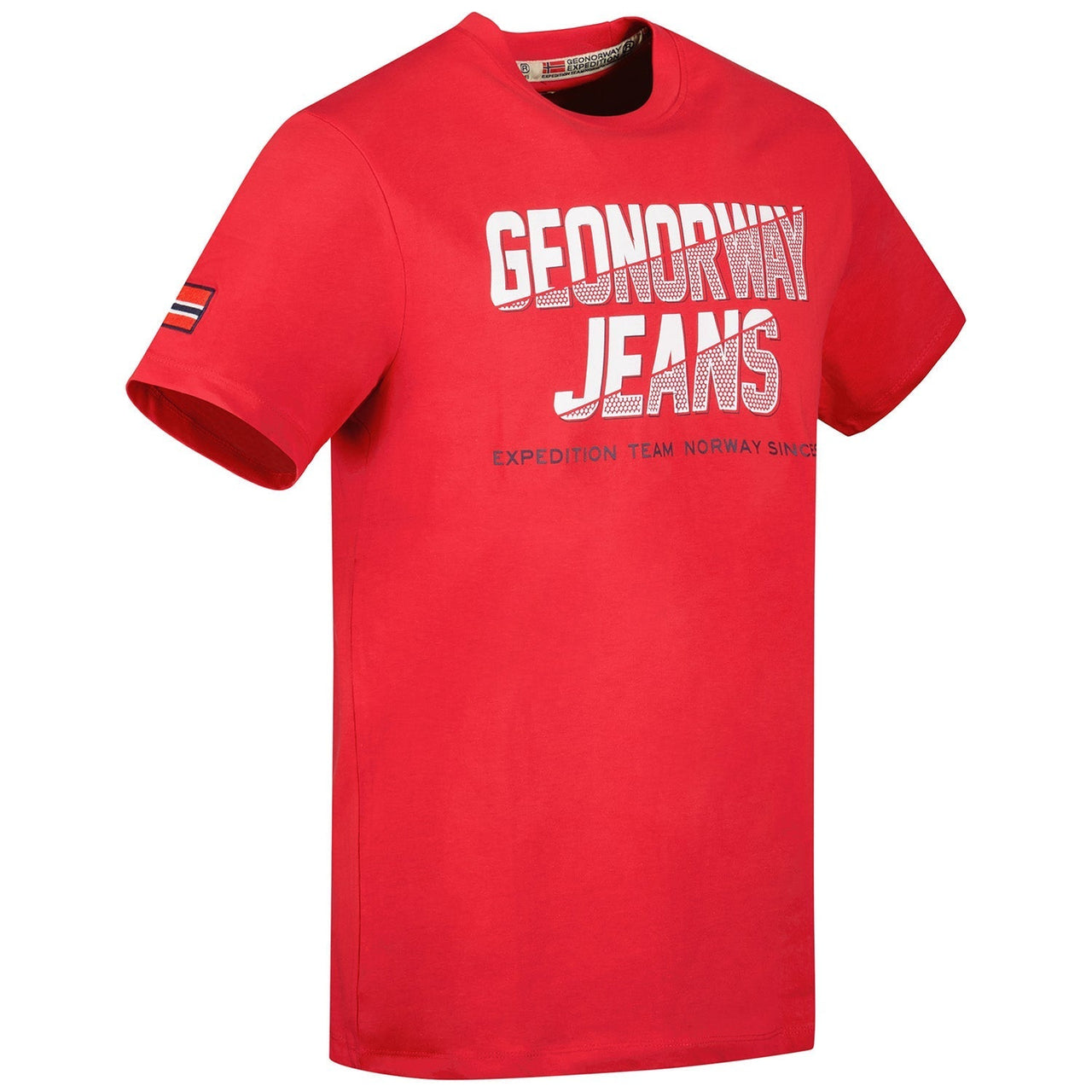 Geographical Norway Jasper - Maglietta girocollo da uomo con bandiera e stampa - Geographical Norway JASPER_MEN_NOIR_M_SDB-JASPER_MEN_BLANC_M_SDB-JASPER_MEN_MARINE_M_SDB-JASPER_MEN_LIGHT_GREY_M_SDB-JASPER_MEN_RED_M_SDB-JASPER_MEN_LIGHT_GREY_L_SDB-JASPER_MEN_MARINE_L_SDB-JASPER_MEN_WHITE_L_SDB-JASPER_MEN_RED_L_SDB-JASPER_MEN_BLACK_L_SDB