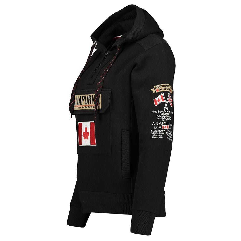 Gymana Anapurna Donna - Felpa con cappuccio e zip con ricamo e tasche - Geographical Norway GYMANA_LADY_BLANC_S_AN_SDB-GYMANA_LADY_NOIR_S_AN_SDB-GYMANA_LADY_GRIS_CLAIR_M_AN_SDB-GYMANA_LADY_BORDEAUX_M_AN_SDB-GYMANA_LADY_BLANC_M_AN_SDB-GYMANA_LADY_GRENAT_L_AN_SDB-GYMANA_LADY_GRIS_CLAIR_L_AN_SDB-GYMANA_LADY_ROSE_FLUO_L_AN_SDB-GYMANA_LADY_NOIR_L_AN_SDB-GYMANA_LADY_ROSE_PALE_L_SDB