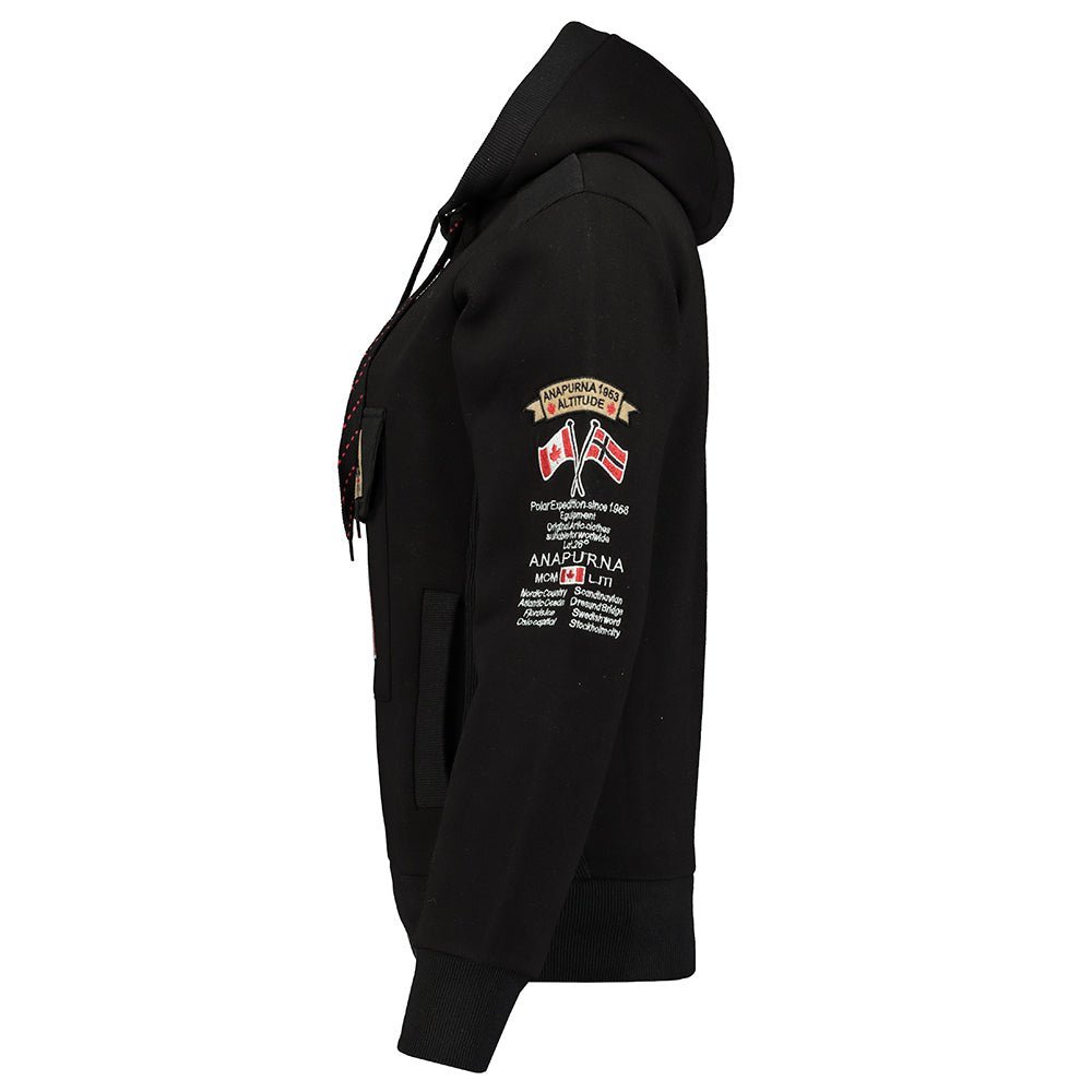 Gymana Anapurna Donna - Felpa con cappuccio e zip con ricamo e tasche - Geographical Norway GYMANA_LADY_BLANC_S_AN_SDB-GYMANA_LADY_NOIR_S_AN_SDB-GYMANA_LADY_GRIS_CLAIR_M_AN_SDB-GYMANA_LADY_BORDEAUX_M_AN_SDB-GYMANA_LADY_BLANC_M_AN_SDB-GYMANA_LADY_GRENAT_L_AN_SDB-GYMANA_LADY_GRIS_CLAIR_L_AN_SDB-GYMANA_LADY_ROSE_FLUO_L_AN_SDB-GYMANA_LADY_NOIR_L_AN_SDB-GYMANA_LADY_ROSE_PALE_L_SDB