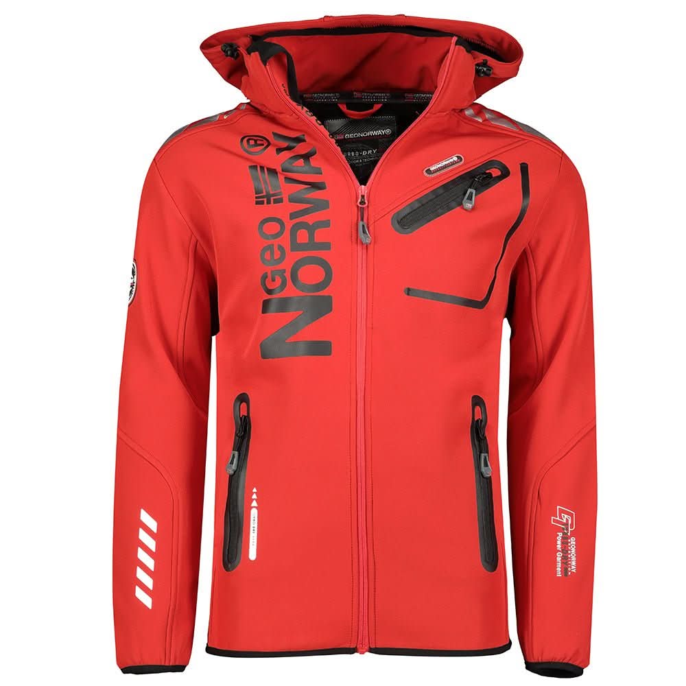 Geo Norway Royaute Homme - Softshell rosso nero - Geographical Norway - L Rosso Nero