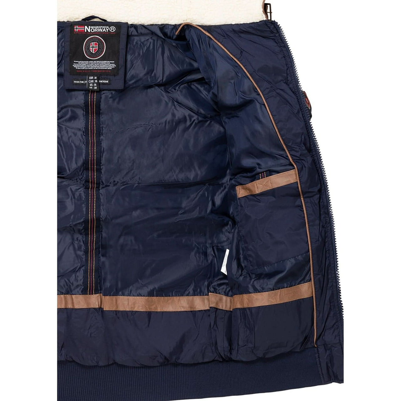 Geographical Norway Abramovitch Uomo - Giacca imbottita matelassée Navy - Geographical Norway - S Navy