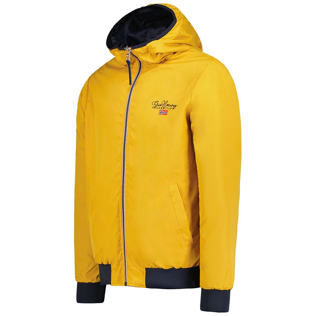 Geographical Norway Uomo - Giacca reversibile con cappuccio - Geographical Norway S Marine