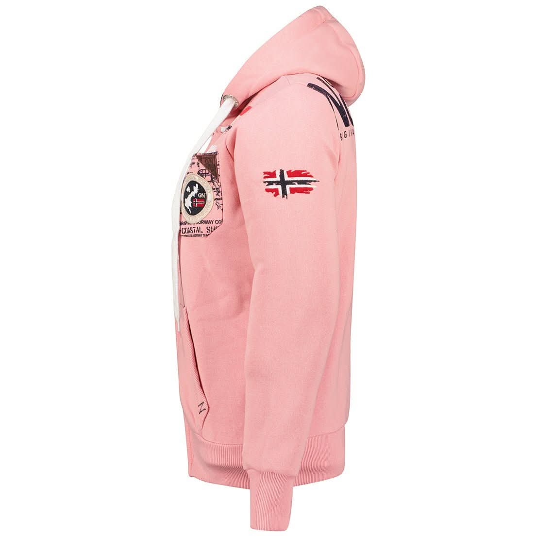 Geographical Norway Fespote Femme - Felpa con cappuccio - Geographical Norway - S Rosa pallido
