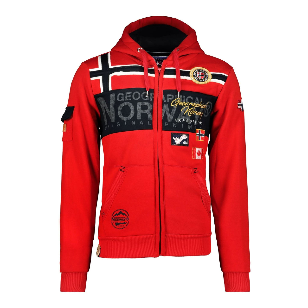 Geographical Norway Garadock Uomo - Felpa - Geographical Norway - S Rosso