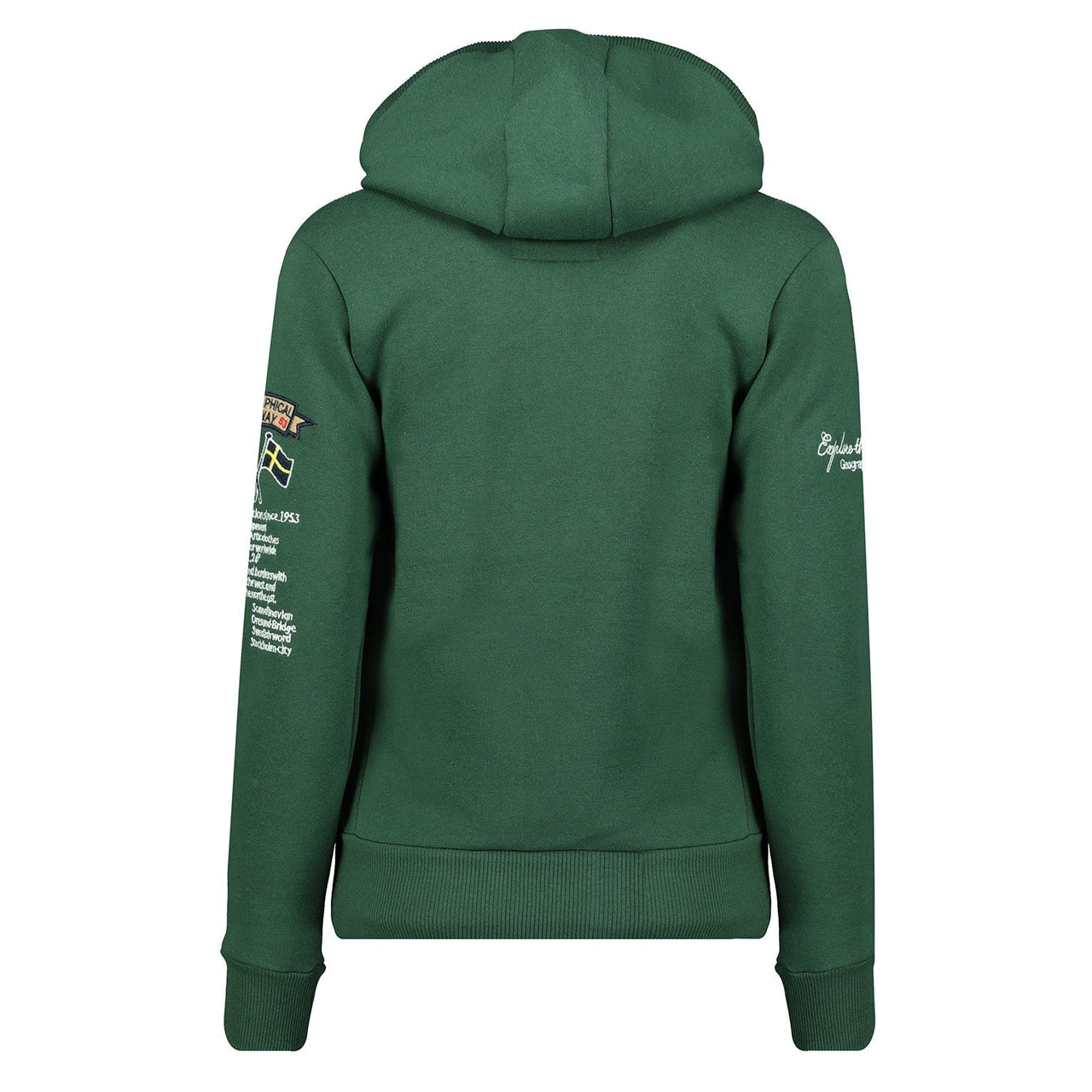Geographical Norway Gymclass Donna - Felpa con cappuccio - Geographical Norway - S Verde abete