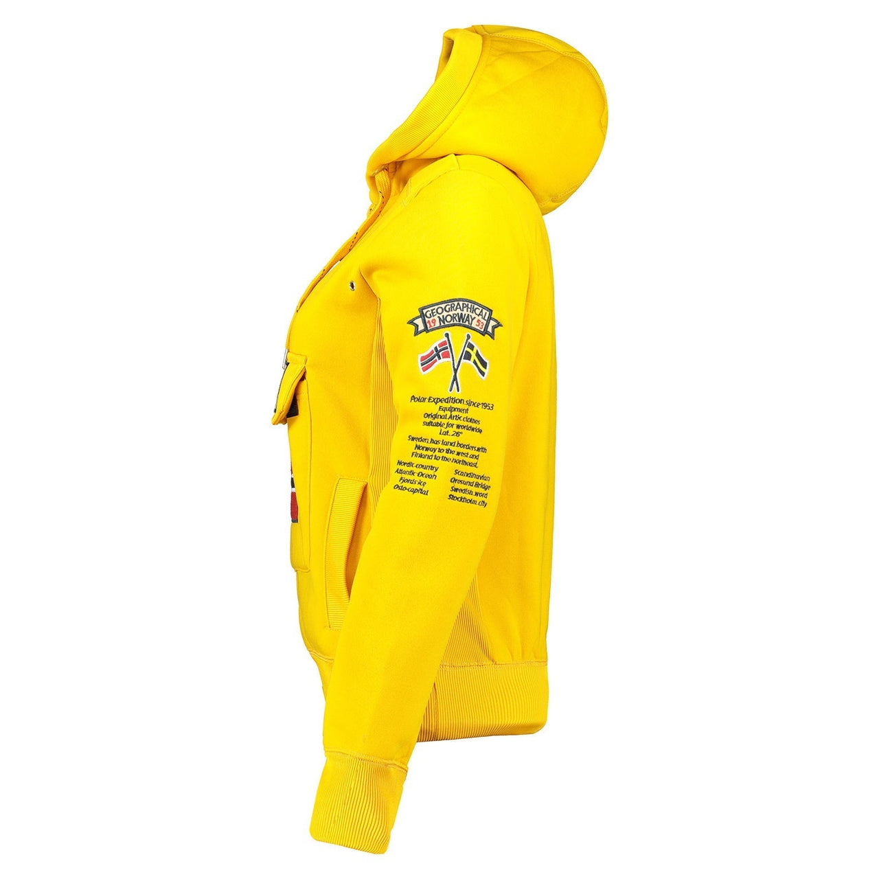 Geographical Norway Gymclass Donna - Felpa con cappuccio - Geographical Norway - S Mustard
