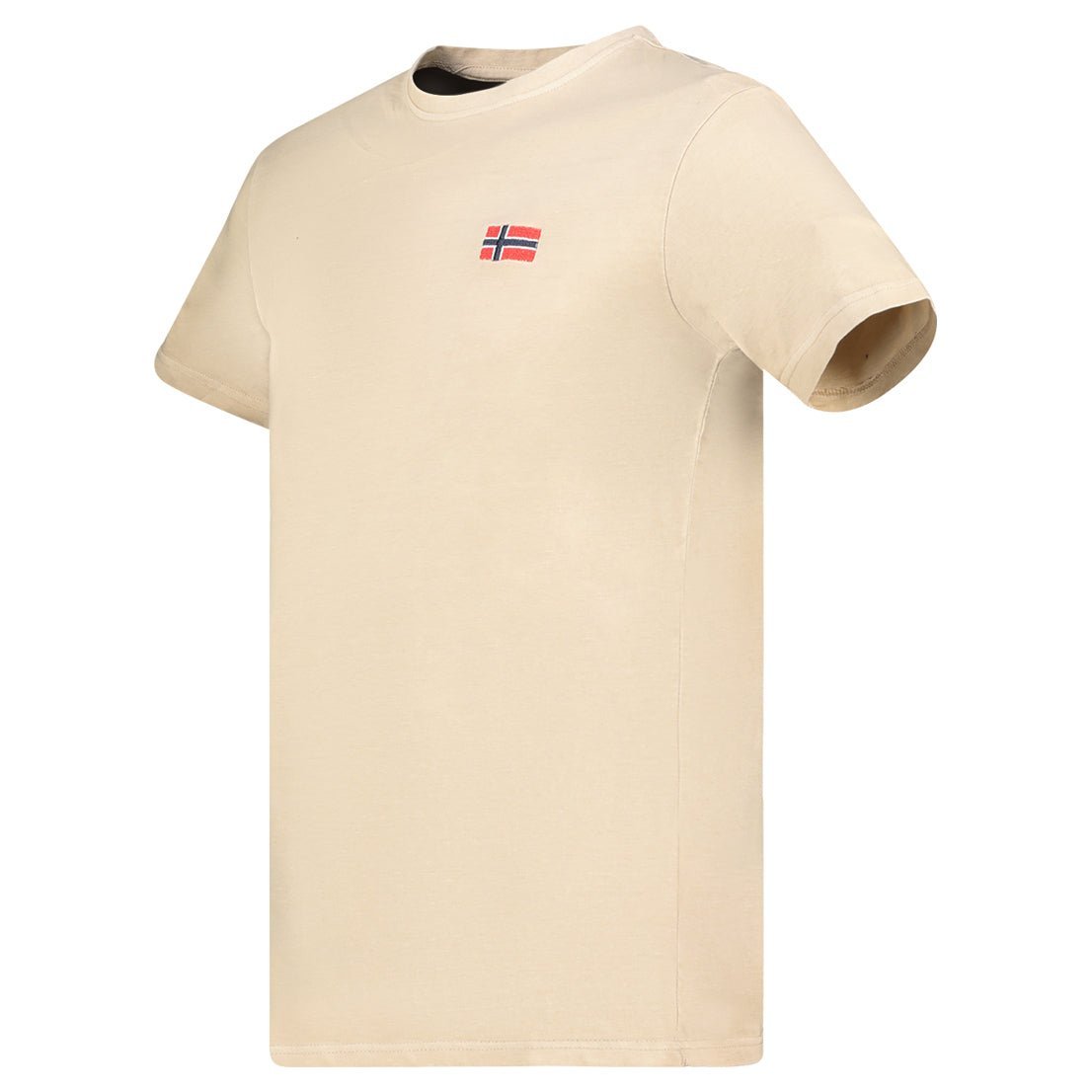 Geographical Norway Jactus - Maglietta uomo manica corta con bandiera - Geographical Norway JACTUS_MEN_BEIGE_SDB-JACTUS_MEN_BEIGE_M_SDB-JACTUS_MEN_BEIGE_L_SDB-JACTUS_MEN_BEIGE_XL_SDB-JACTUS_MEN_BEIGE_XXL_SDB-JACTUS_MEN_BEIGE_3XL_SDB-JACTUS_MEN_BLEU_S_SDB-JACTUS_MEN_BLEU_M_SDB-JACTUS_MEN_BLEU_L_SDB-JACTUS_MEN_BLEU_XL_SDB