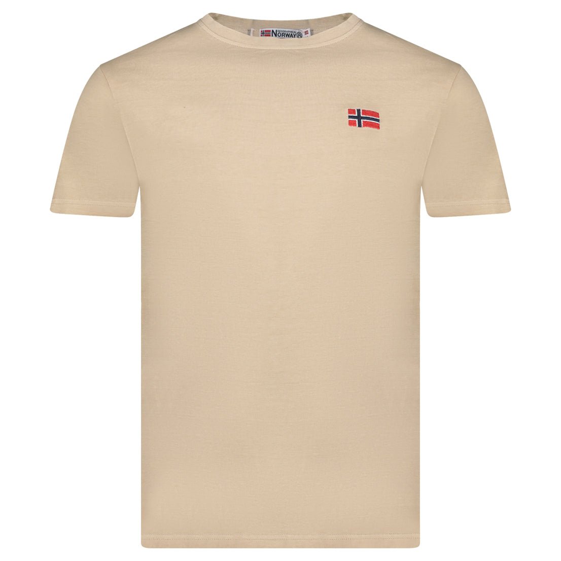 Geographical Norway Jactus - Maglietta uomo manica corta con bandiera - Geographical Norway JACTUS_MEN_BEIGE_SDB-JACTUS_MEN_BEIGE_M_SDB-JACTUS_MEN_BEIGE_L_SDB-JACTUS_MEN_BEIGE_XL_SDB-JACTUS_MEN_BEIGE_XXL_SDB-JACTUS_MEN_BEIGE_3XL_SDB-JACTUS_MEN_BLEU_S_SDB-JACTUS_MEN_BLEU_M_SDB-JACTUS_MEN_BLEU_L_SDB-JACTUS_MEN_BLEU_XL_SDB