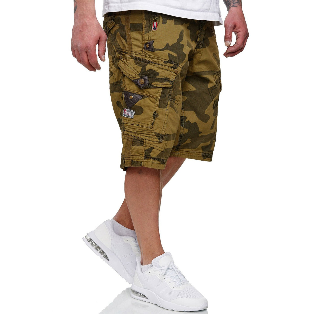 Geographical Norway Peanut Uomo - Bermuda - Geographical Norway - S Camo Mastic